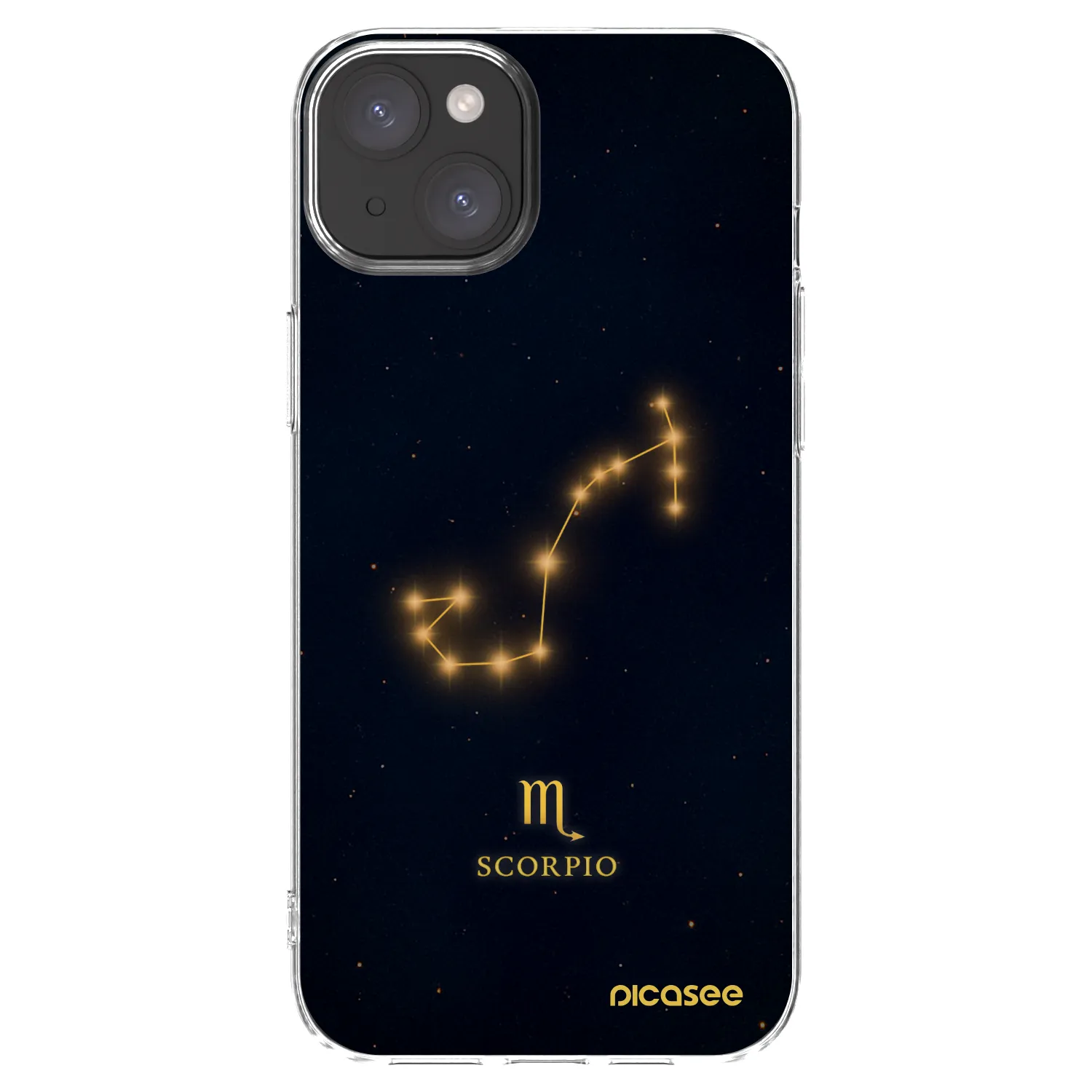 Picasee silikonska prozirna maskica za Apple iPhone 15 Plus - SCORPIO