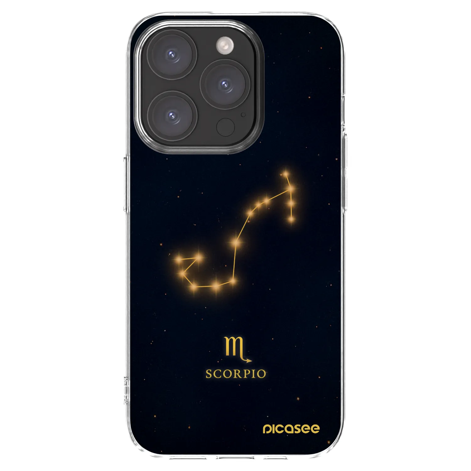 Picasee silikonska prozirna maskica za Apple iPhone 15 Pro - SCORPIO
