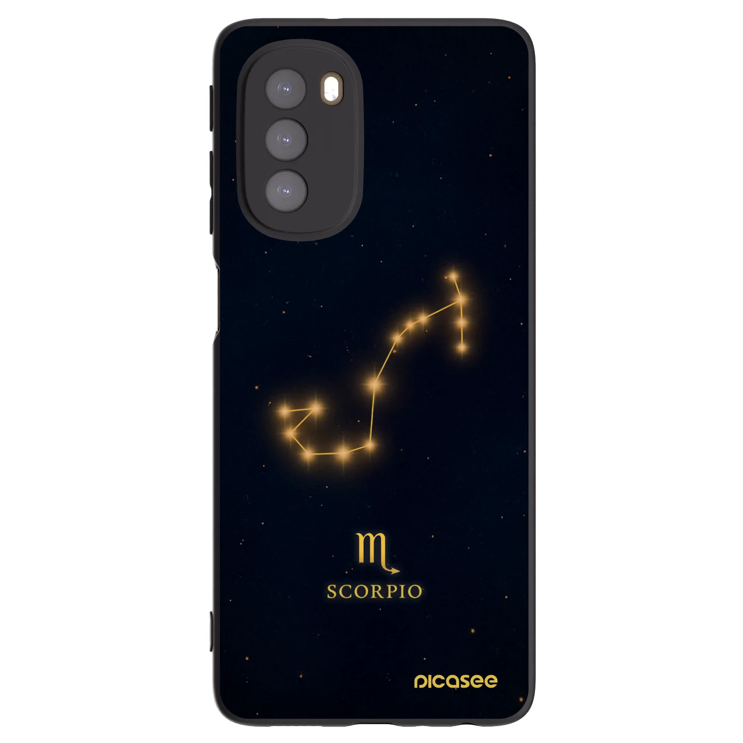 Picasee crna silikonska maskica za Motorola Moto G51 - SCORPIO