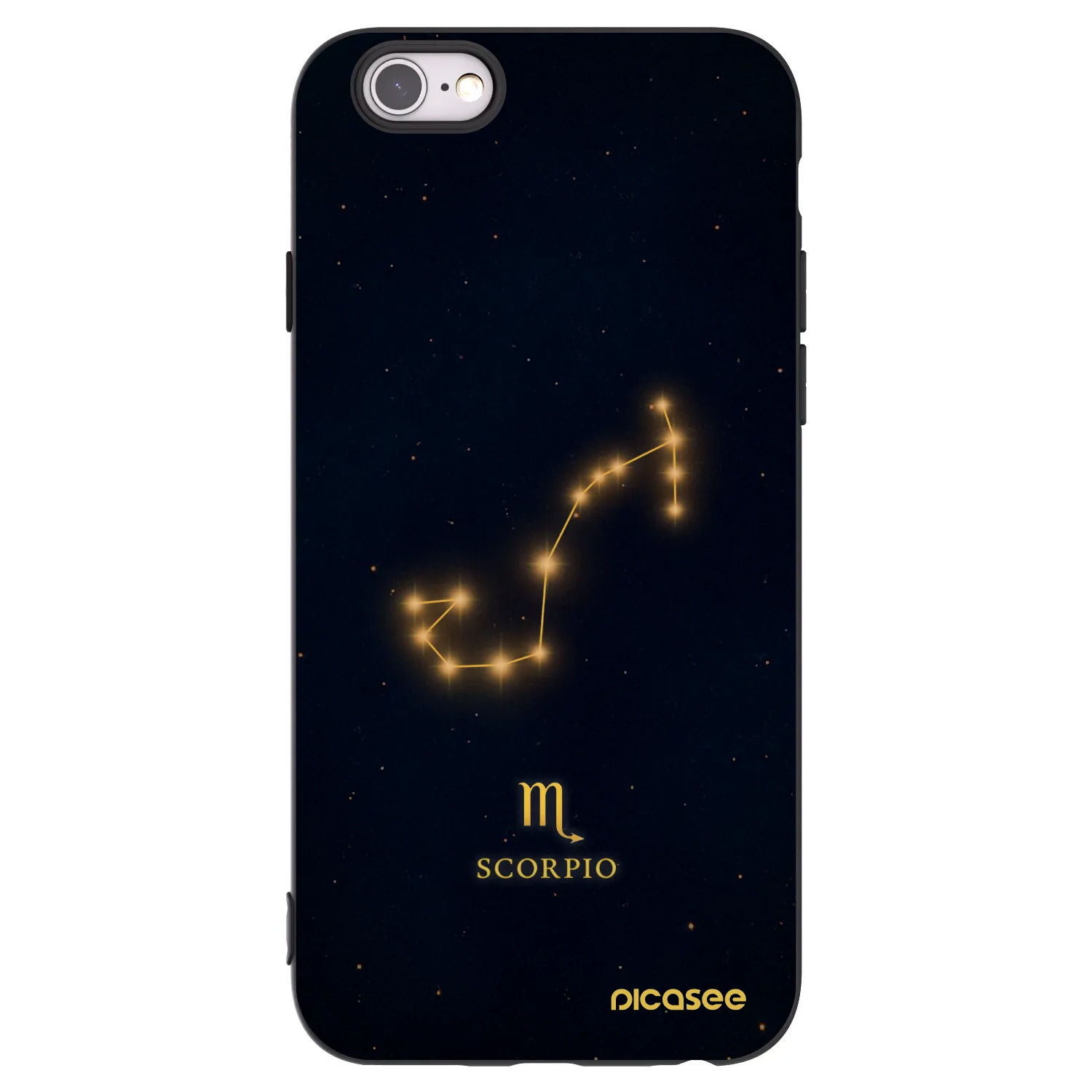 Picasee crna silikonska maskica za Apple iPhone 6/6S - SCORPIO