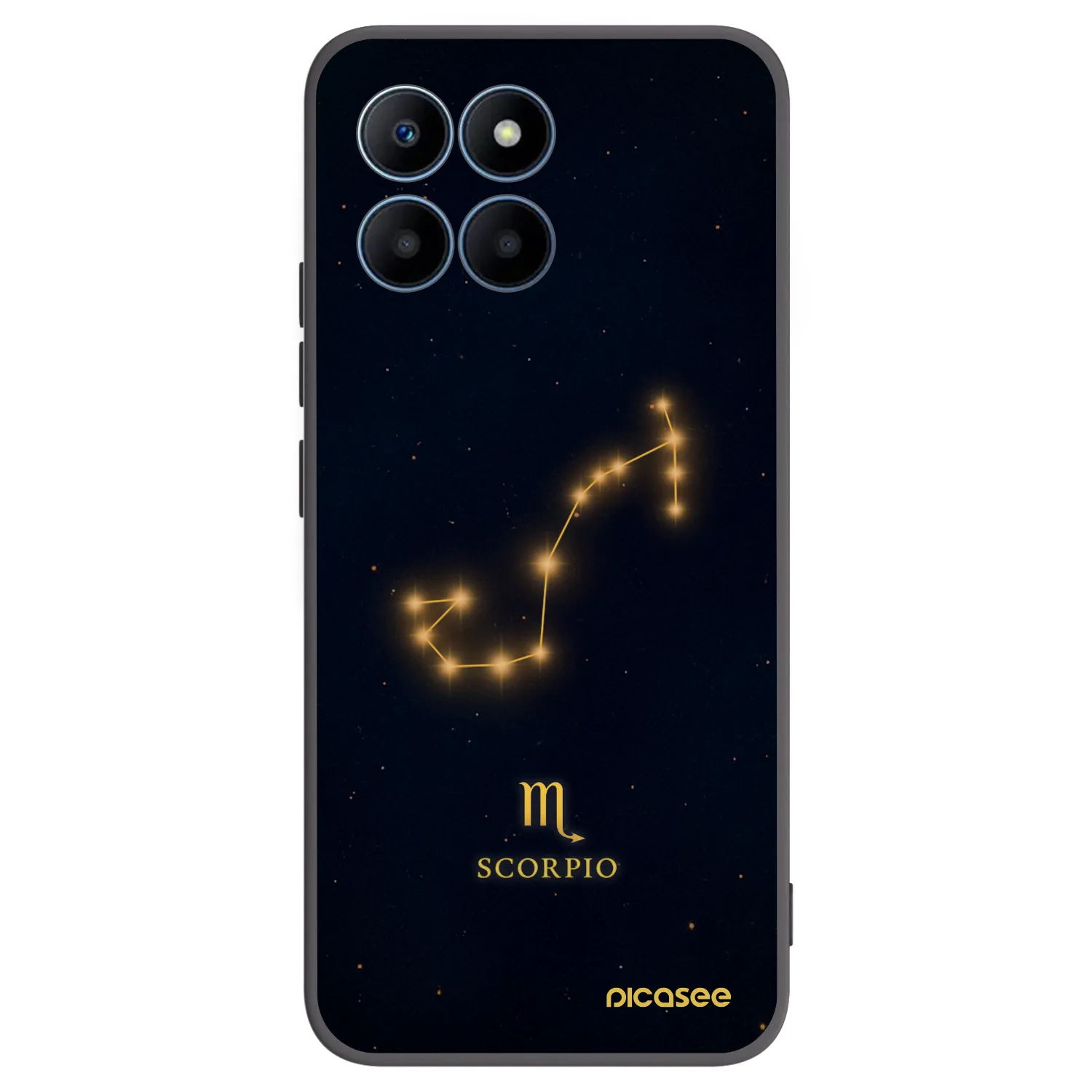 Picasee crna silikonska maskica za Honor 70 Lite - SCORPIO