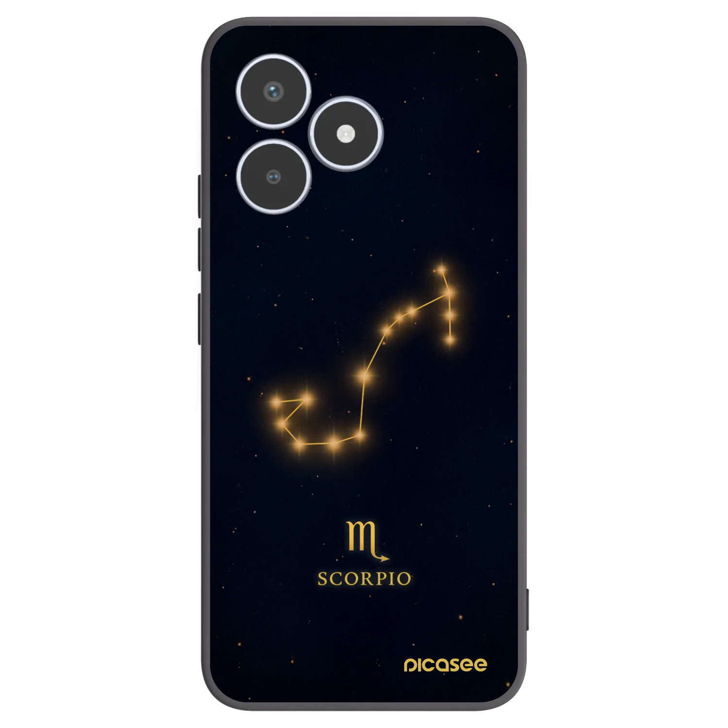 Picasee crna silikonska maskica za Realme C53 - SCORPIO