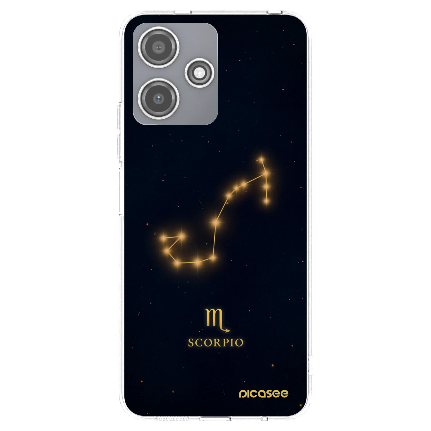 Picasee silikonska prozirna maskica za Xiaomi Redmi 12 5G - SCORPIO