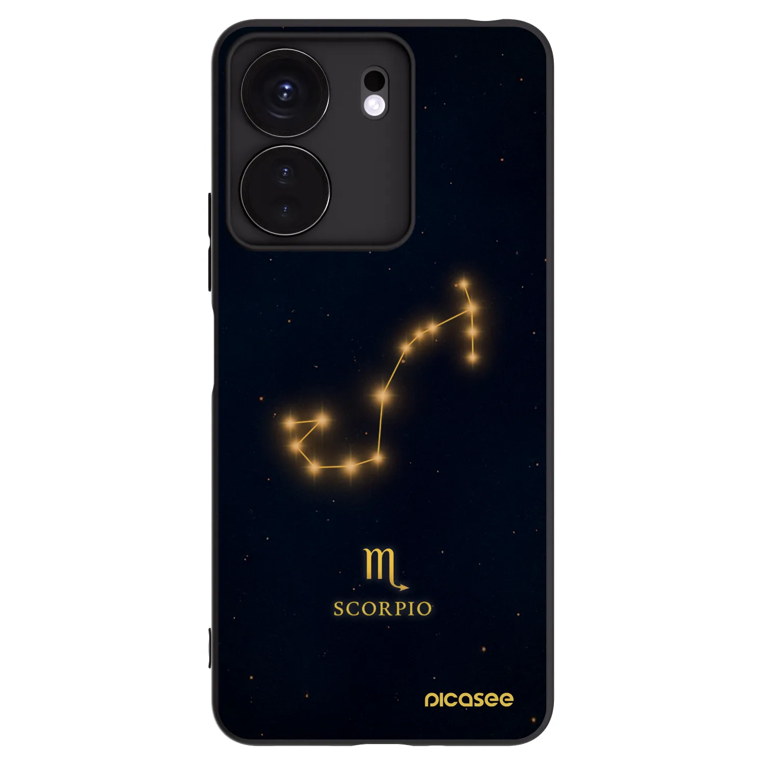 Picasee crna silikonska maskica za Xiaomi Redmi 13C 4G - SCORPIO