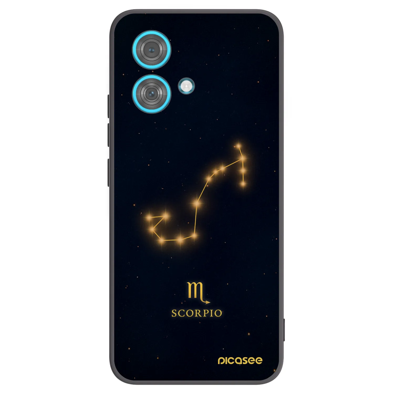 Picasee crna silikonska maskica za Motorola Edge 40 Neo - SCORPIO