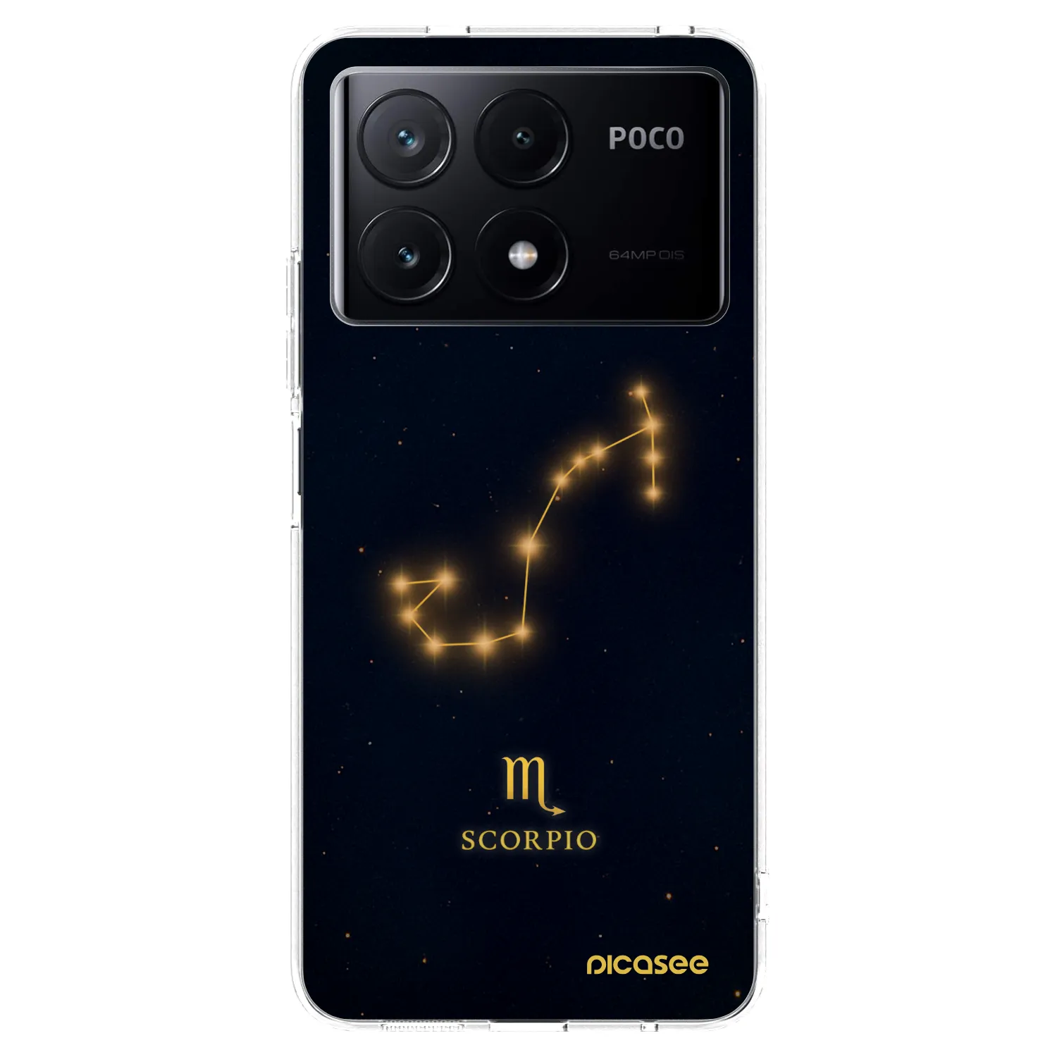 Picasee silikonska prozirna maskica za Xiaomi Poco X6 Pro - SCORPIO