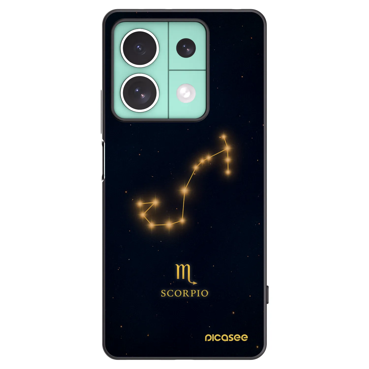 Picasee crna silikonska maskica za Xiaomi Redmi Note 13 5G - SCORPIO