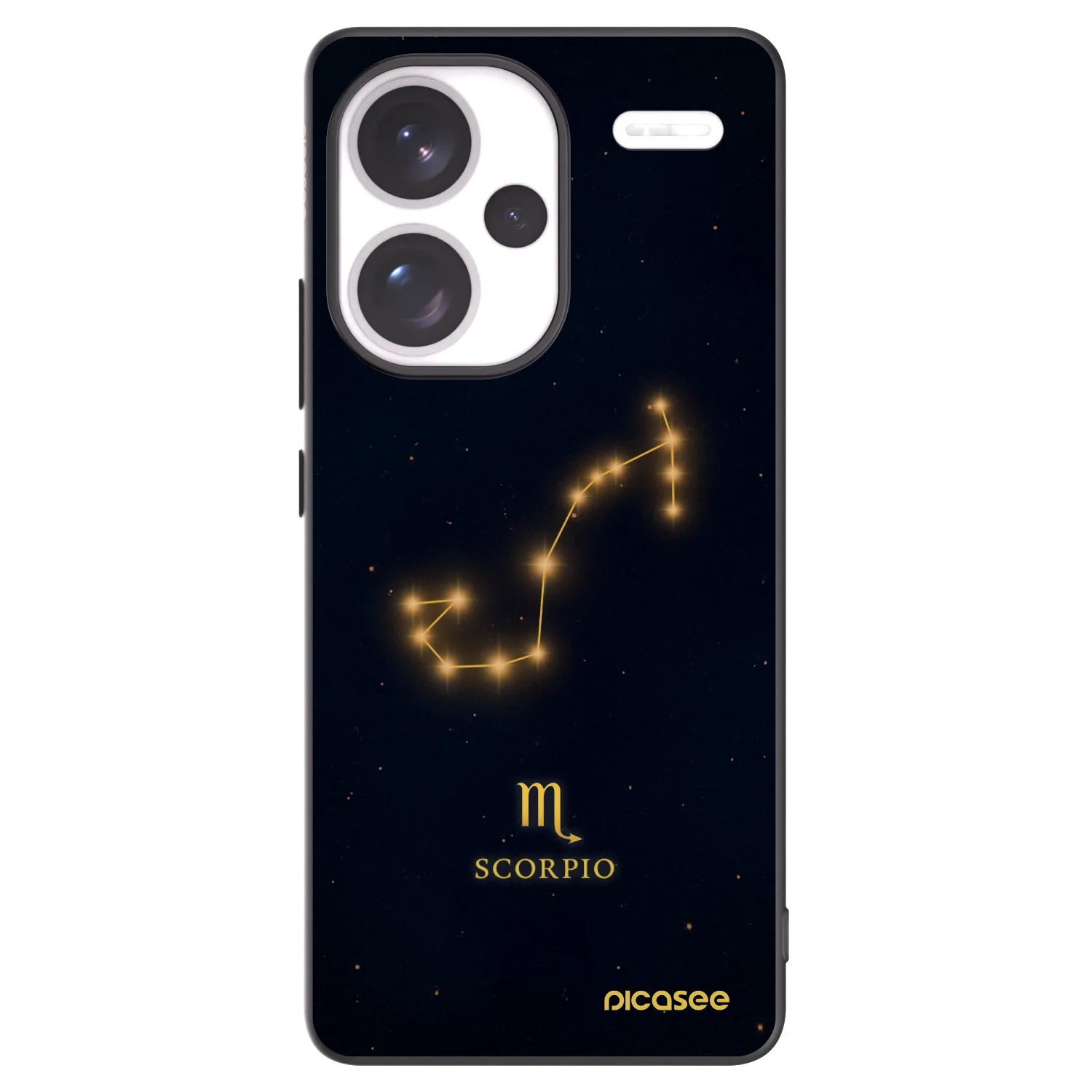Picasee crna silikonska maskica za Xiaomi Redmi Note 13 Pro+ 5G - SCORPIO