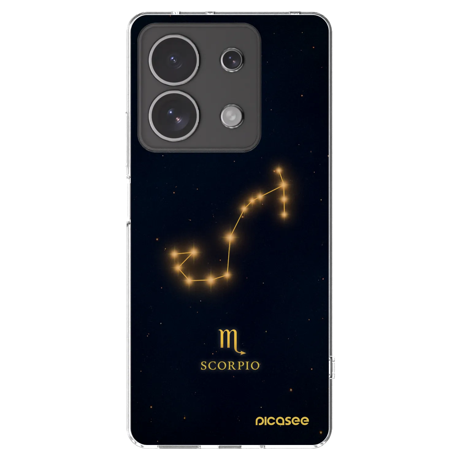 Picasee silikonska prozirna maskica za Xiaomi Redmi Note 13 4G - SCORPIO