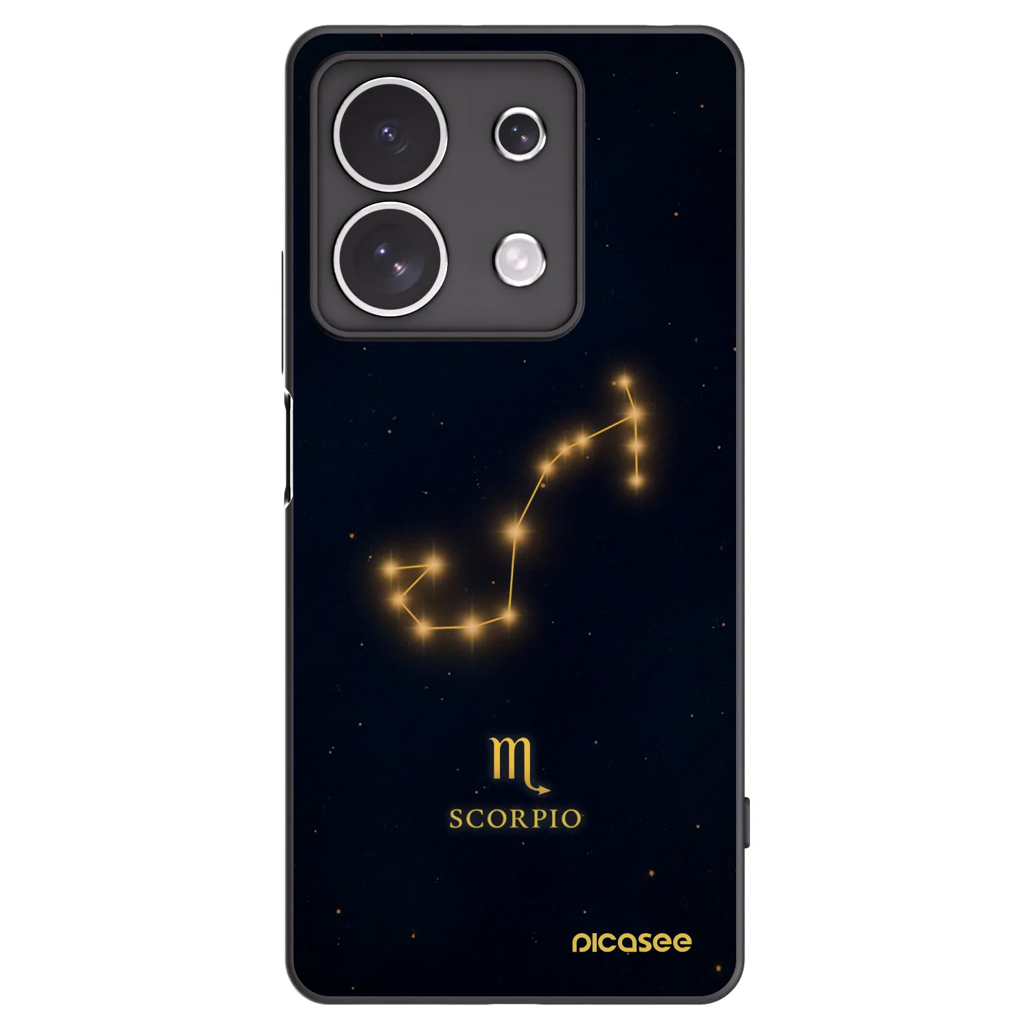 Picasee crna silikonska maskica za Xiaomi Redmi Note 13 4G - SCORPIO