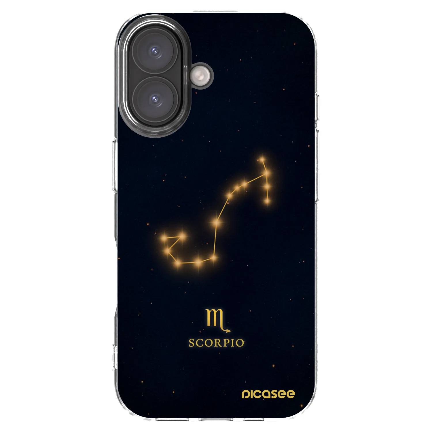 Picasee silikonska prozirna maskica za Apple iPhone 16 - SCORPIO