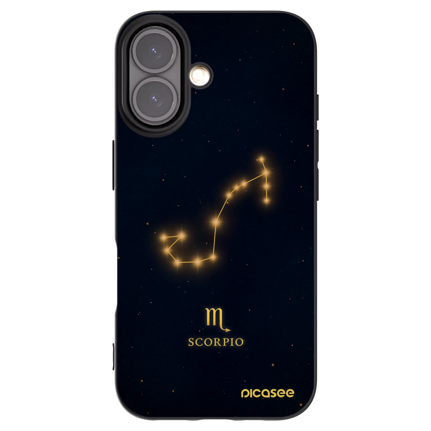 Picasee crna silikonska maskica za Apple iPhone 16 - SCORPIO