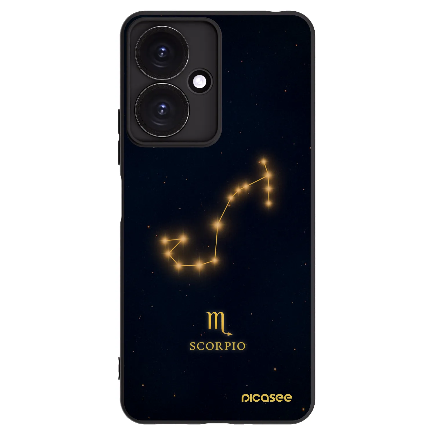 Picasee crna silikonska maskica za Xiaomi Redmi 13C 5G - SCORPIO
