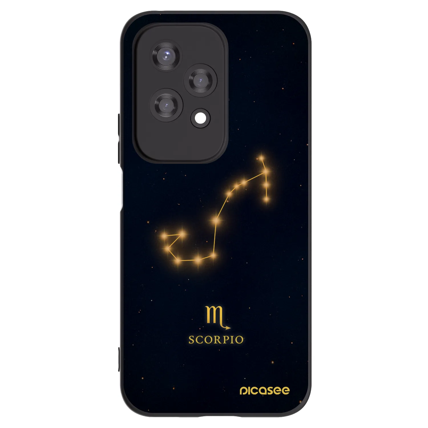Picasee crna silikonska maskica za Honor 200 Lite - SCORPIO