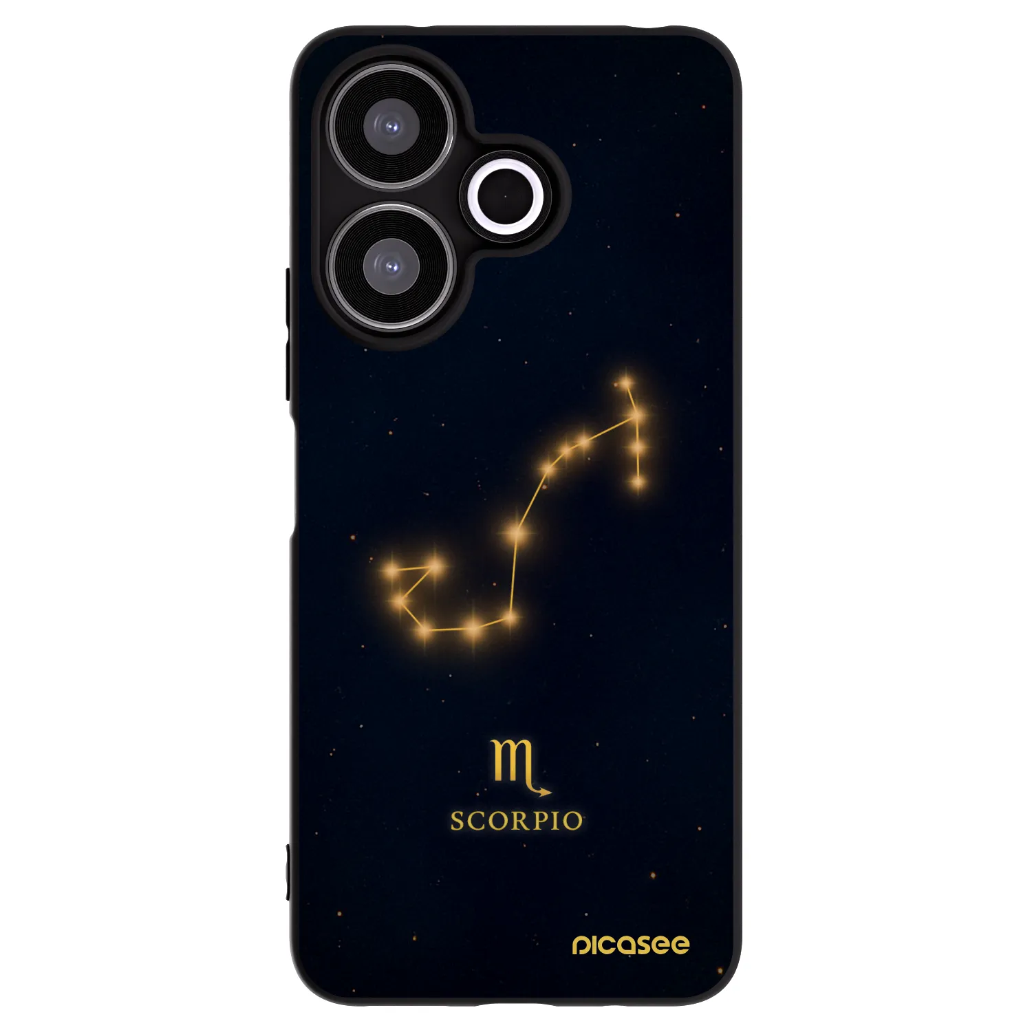 Picasee crna silikonska maskica za Xiaomi Redmi 13 4G - SCORPIO