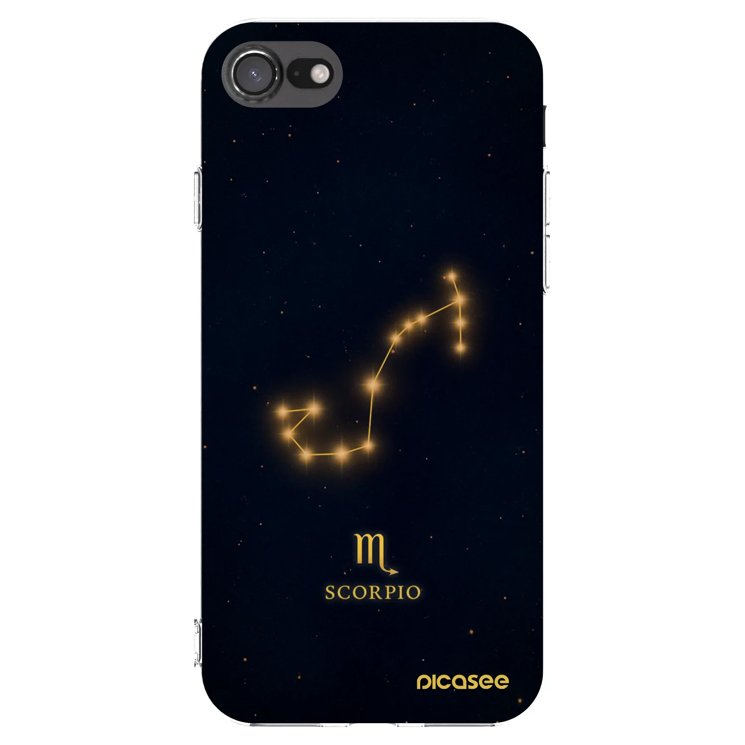 Picasee silikonska prozirna maskica za Apple iPhone 7 - SCORPIO