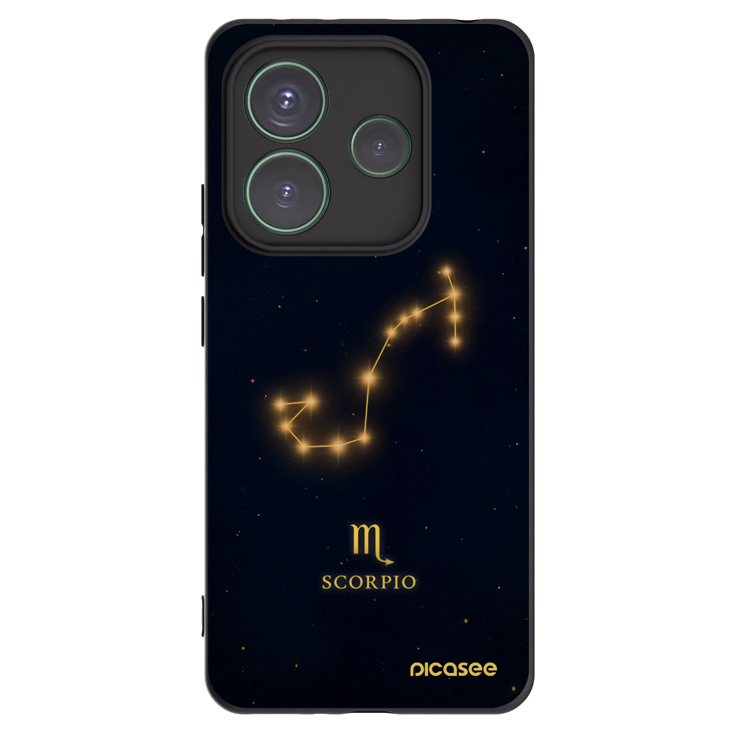 Picasee crna silikonska maskica za Xiaomi Redmi Note 14 5G - SCORPIO