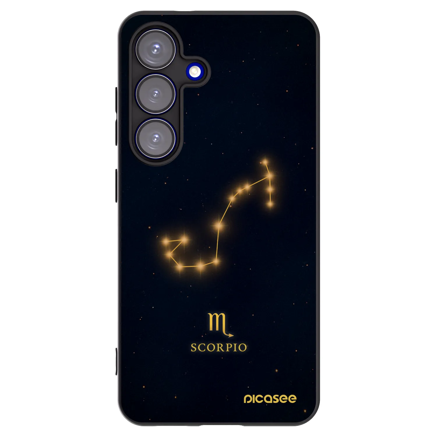 Picasee crna silikonska maskica za Samsung Galaxy S25 5G - SCORPIO