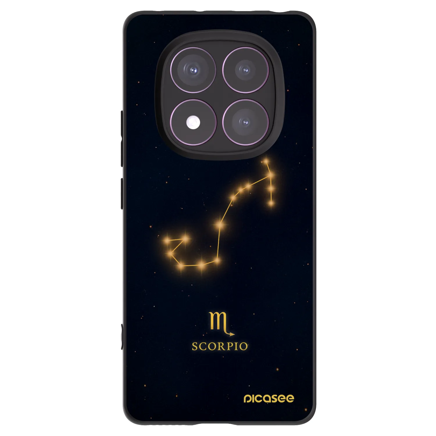 Picasee crna silikonska maskica za Xiaomi Redmi Note 14 Pro 4G - SCORPIO