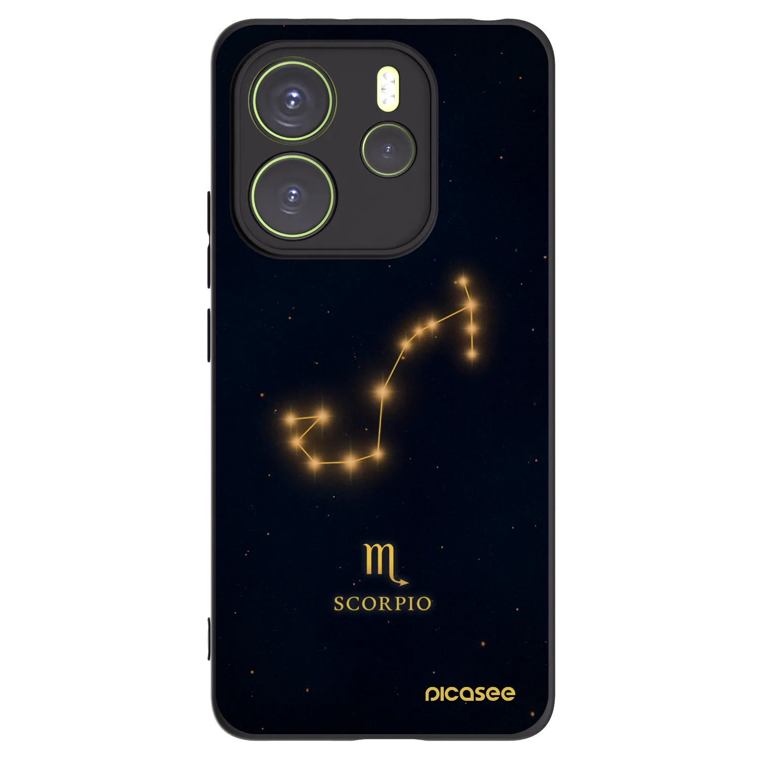 Picasee crna silikonska maskica za Xiaomi Redmi Note 14 4G - SCORPIO