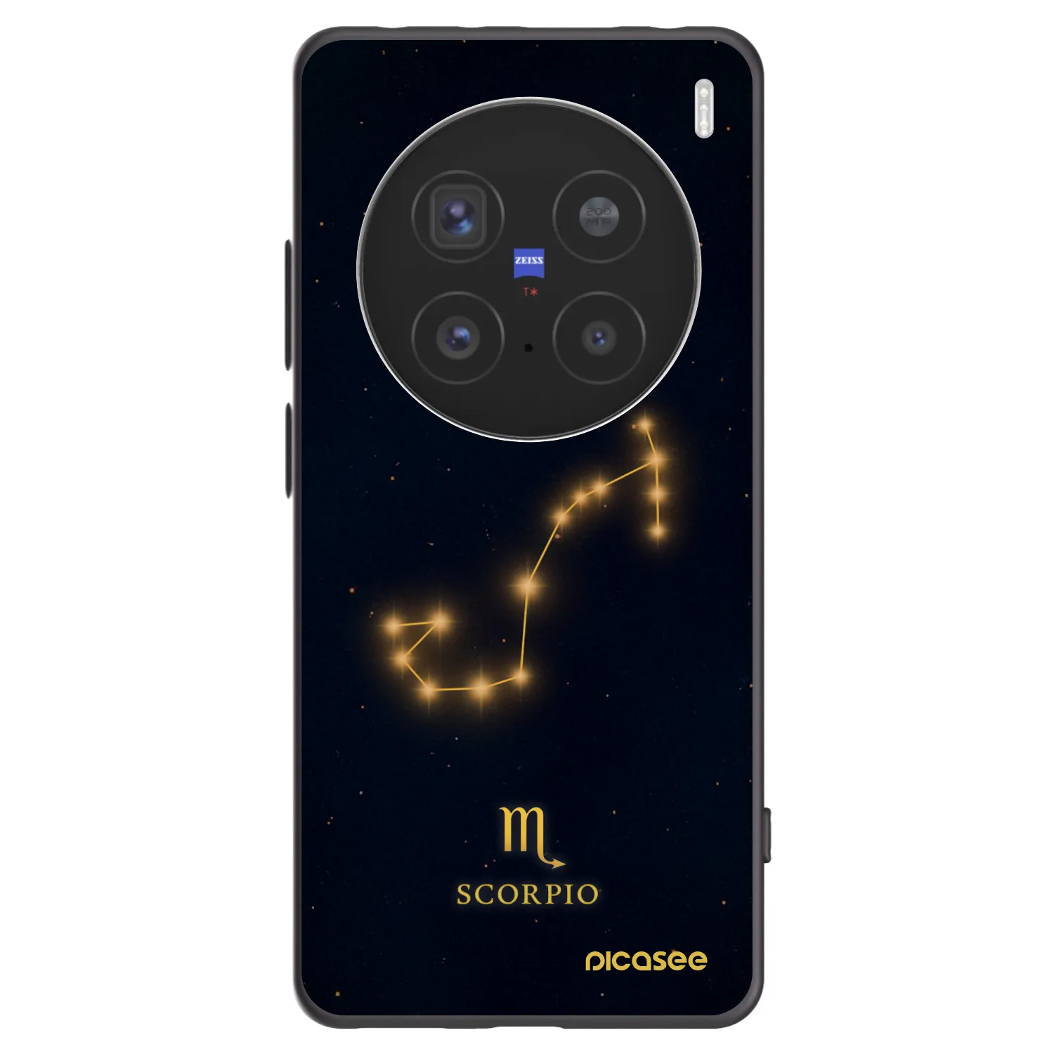 Picasee crna silikonska maskica za Vivo X200 Pro - SCORPIO