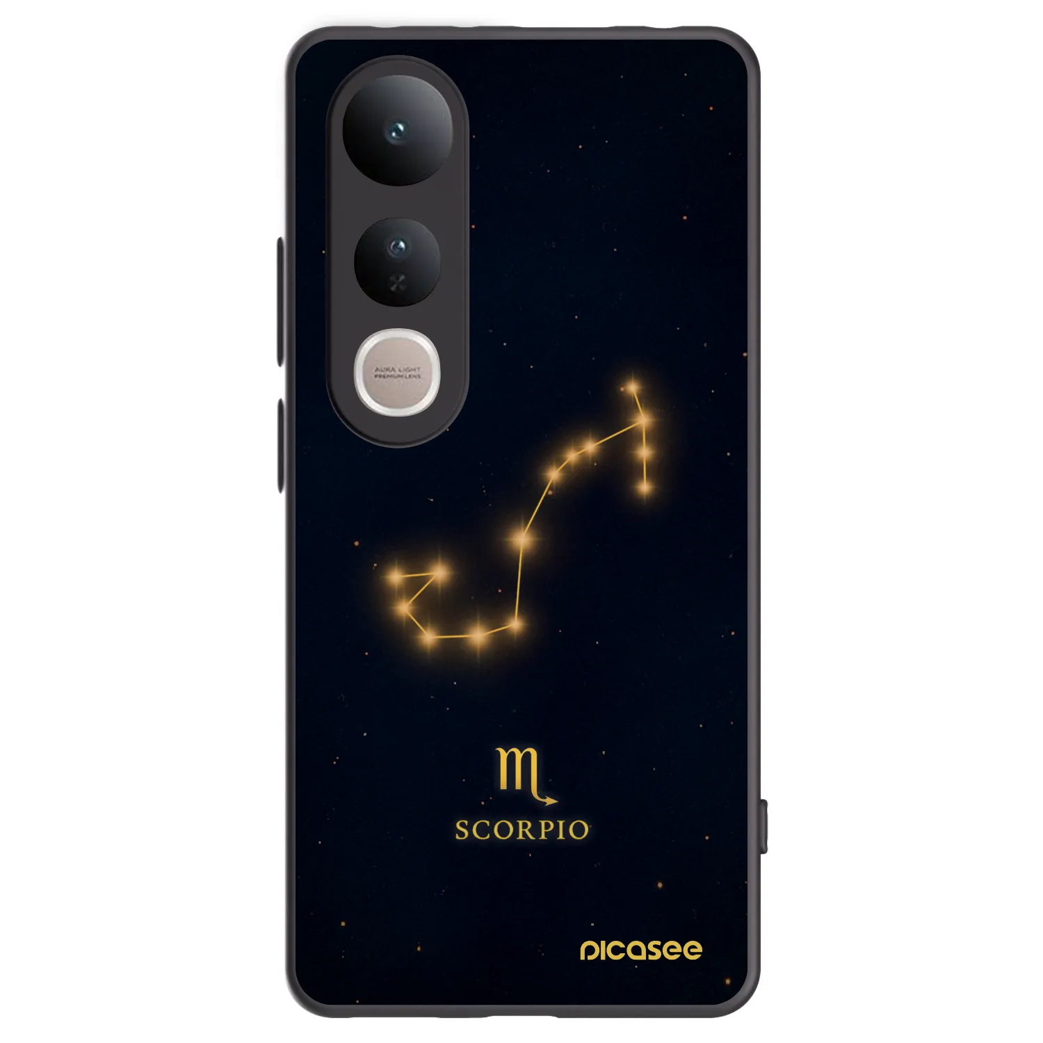 Picasee crna silikonska maskica za Vivo V50 Lite 5G - SCORPIO