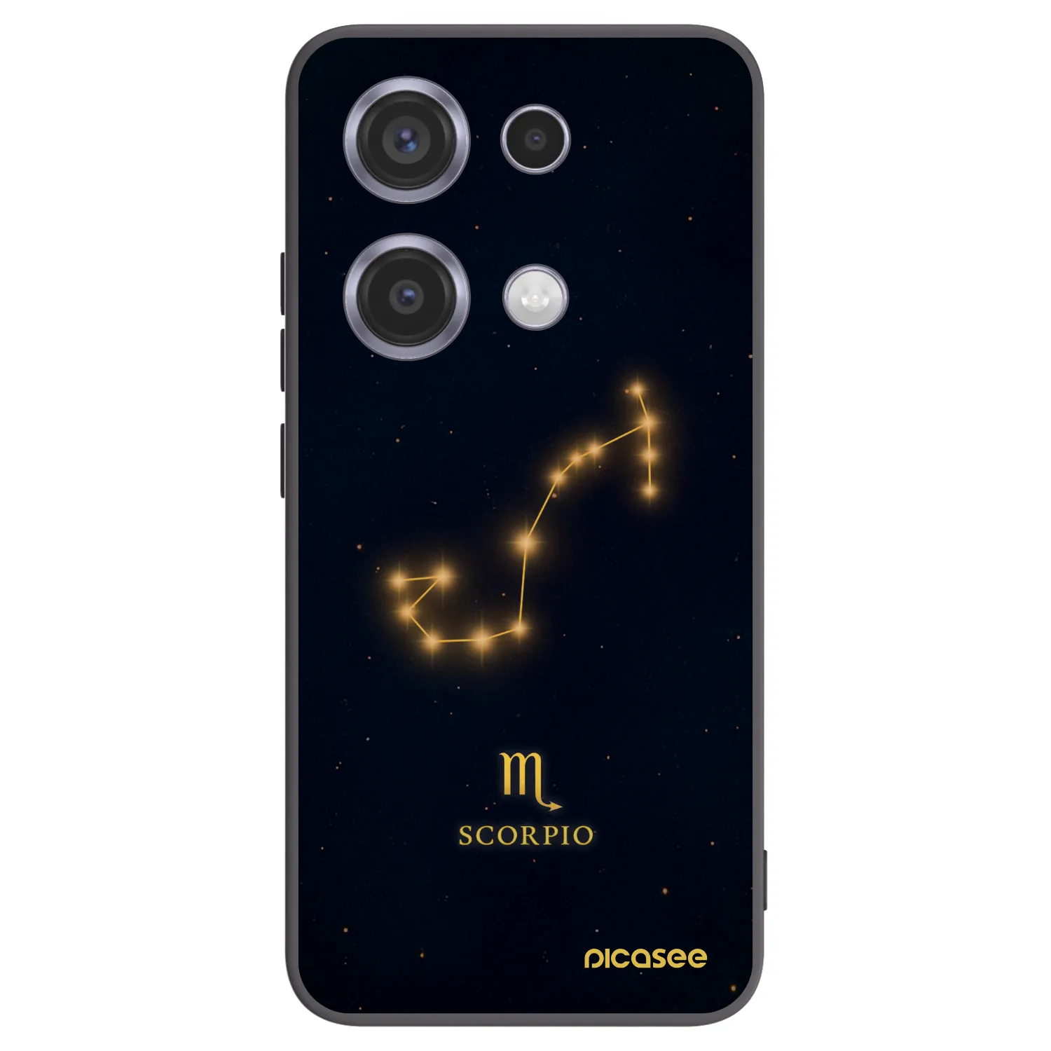 Picasee crna silikonska maskica za Xiaomi Redmi Note 14S - SCORPIO
