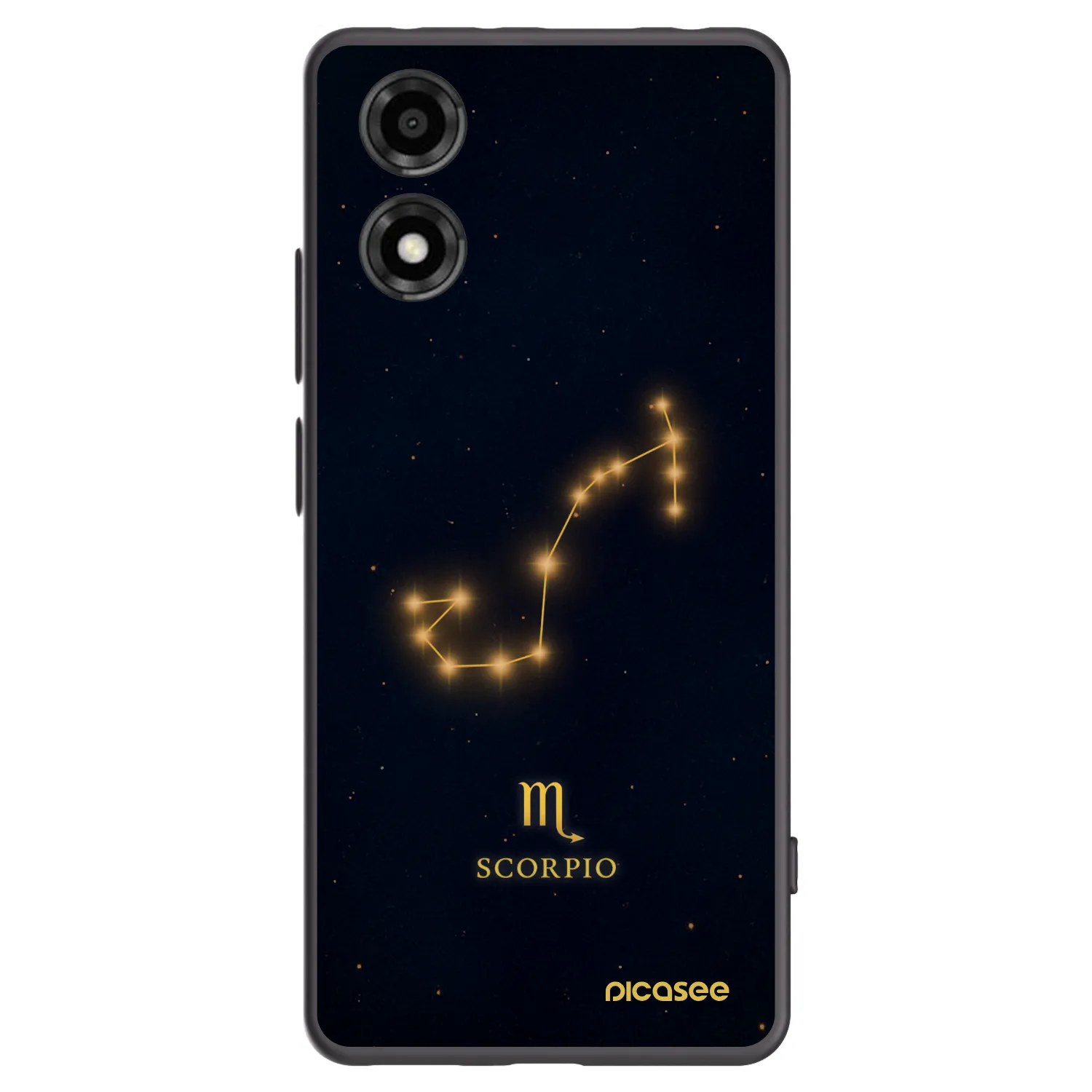 Picasee crna silikonska maskica za Motorola Moto E14 - SCORPIO