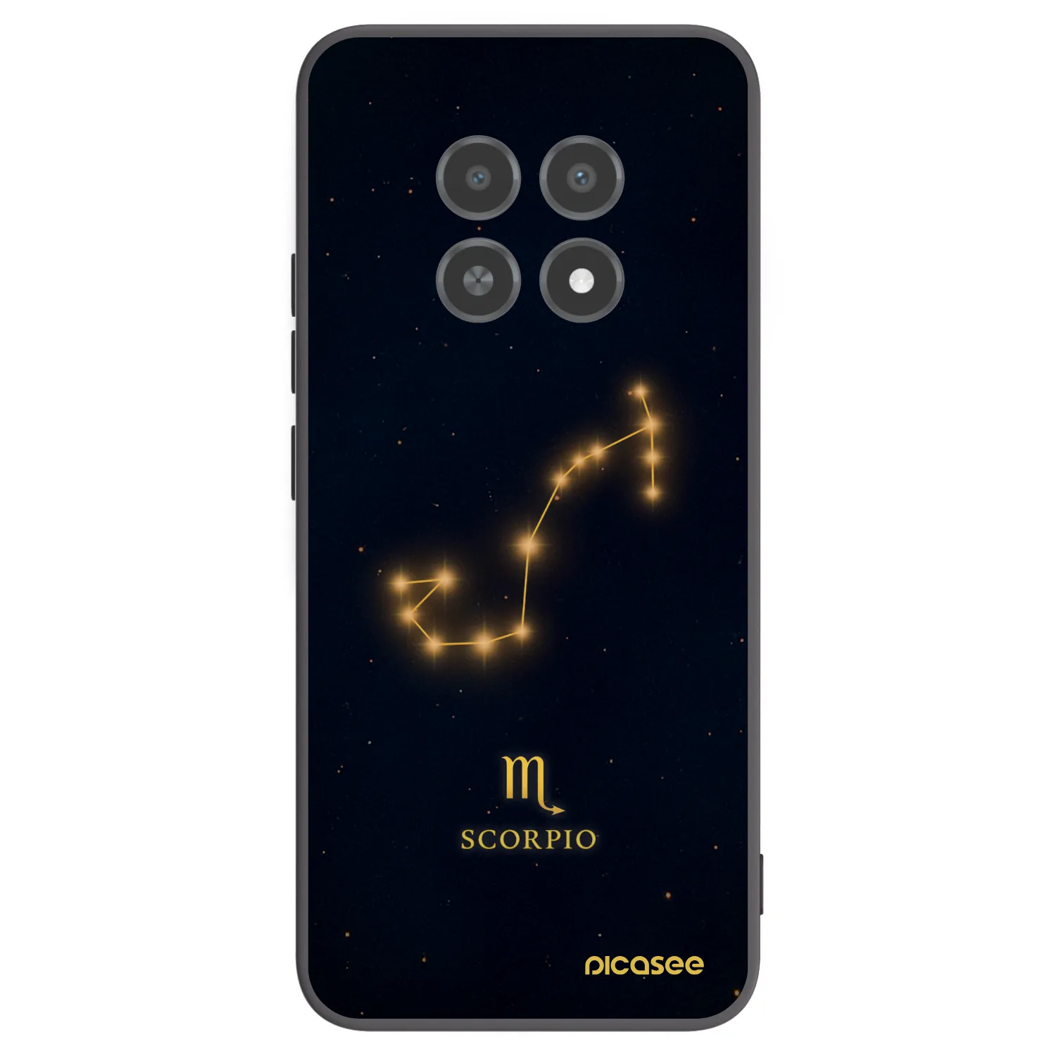 Picasee crna silikonska maskica za Realme 12X - SCORPIO