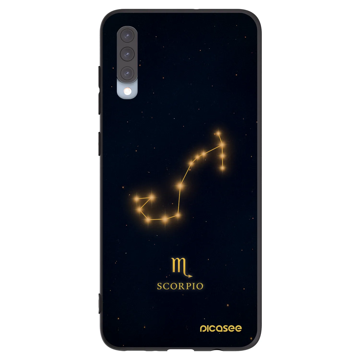 Picasee crna silikonska maskica za Samsung Galaxy A70 A705F - SCORPIO