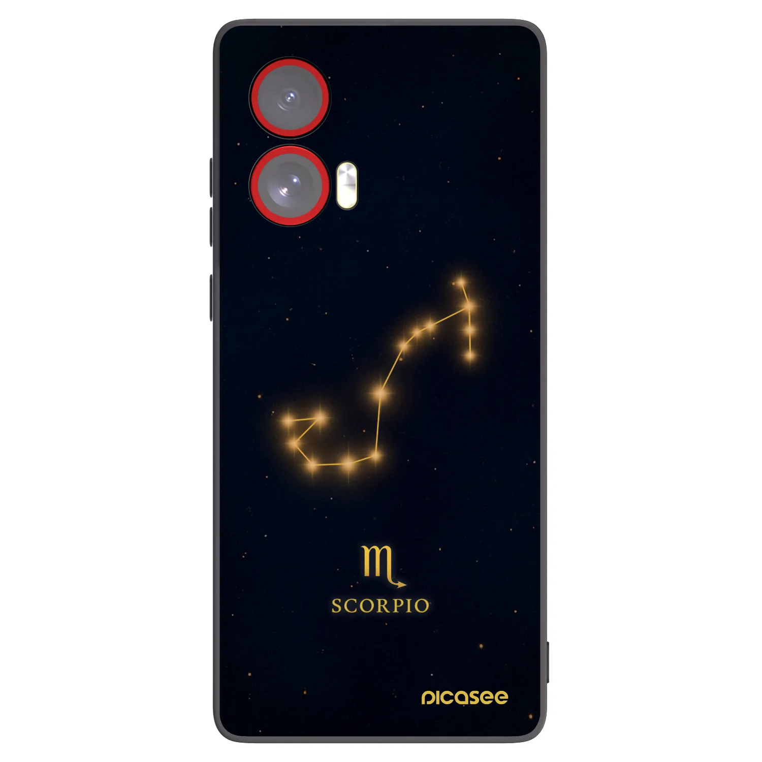 Picasee crna silikonska maskica za Motorola Edge 50 Fusion - SCORPIO