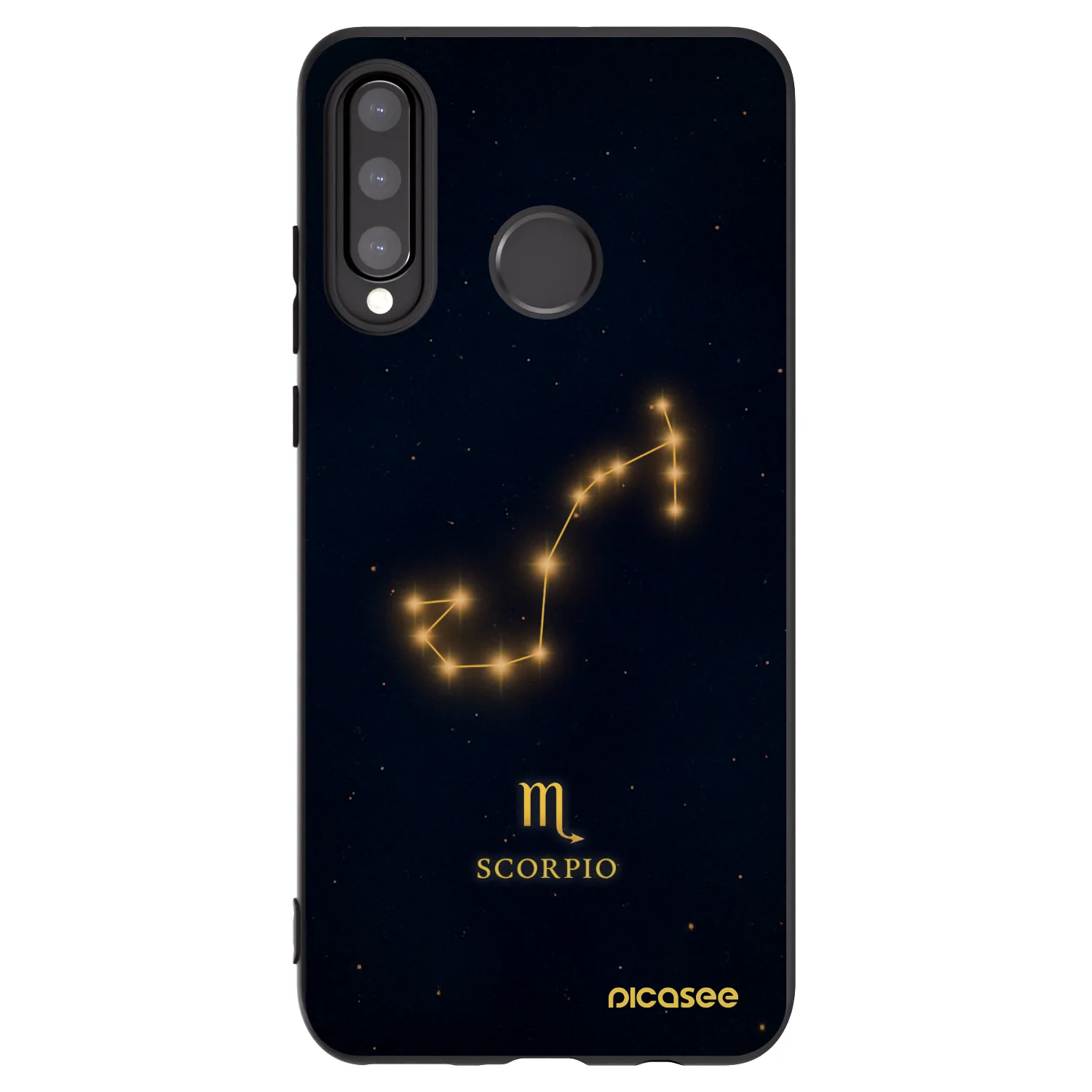 Picasee crna silikonska maskica za Huawei P30 Lite - SCORPIO