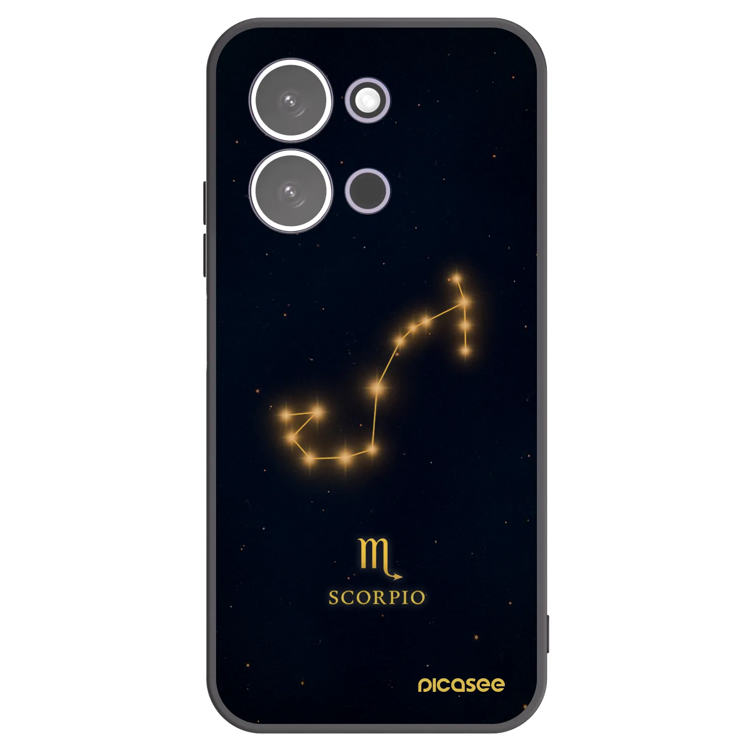 Picasee crna silikonska maskica za Xiaomi Redmi 15C 5G - SCORPIO