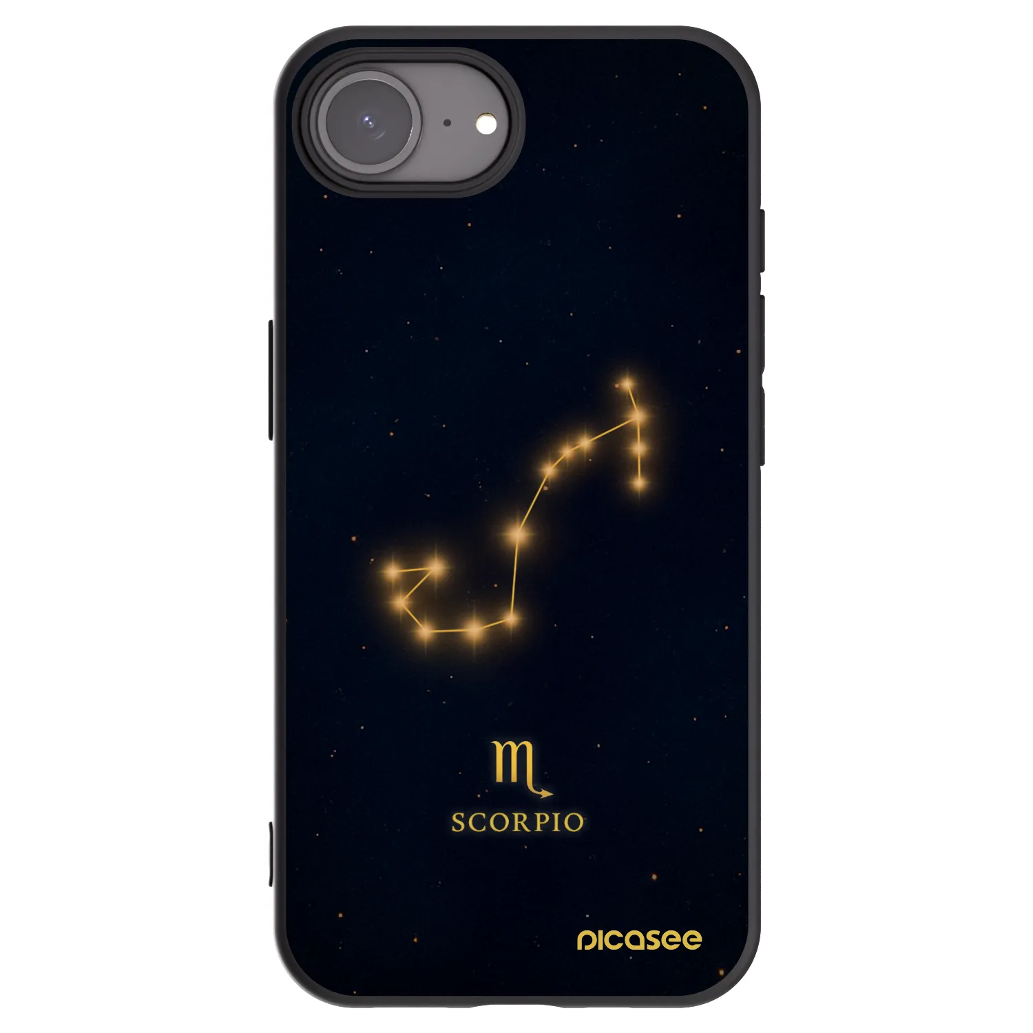 Picasee crna silikonska maskica za Apple iPhone 17e - SCORPIO