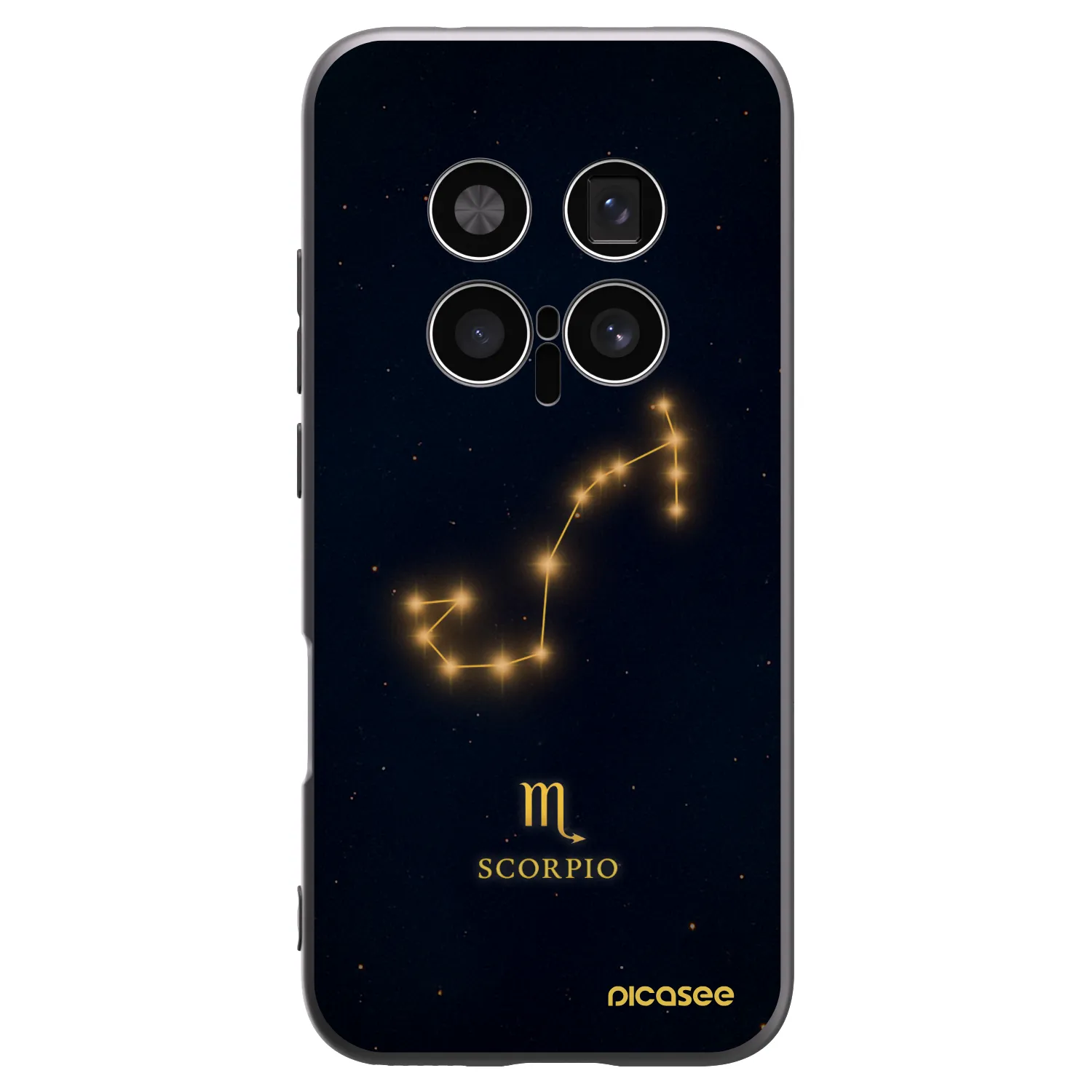 Picasee crna silikonska maskica za Honor Magic8 Pro 5G - SCORPIO