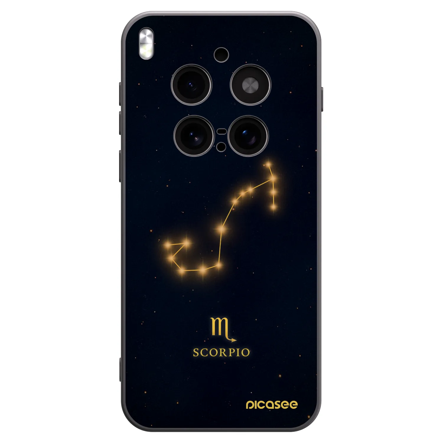 Picasee crna silikonska maskica za Vivo X300 Pro - SCORPIO