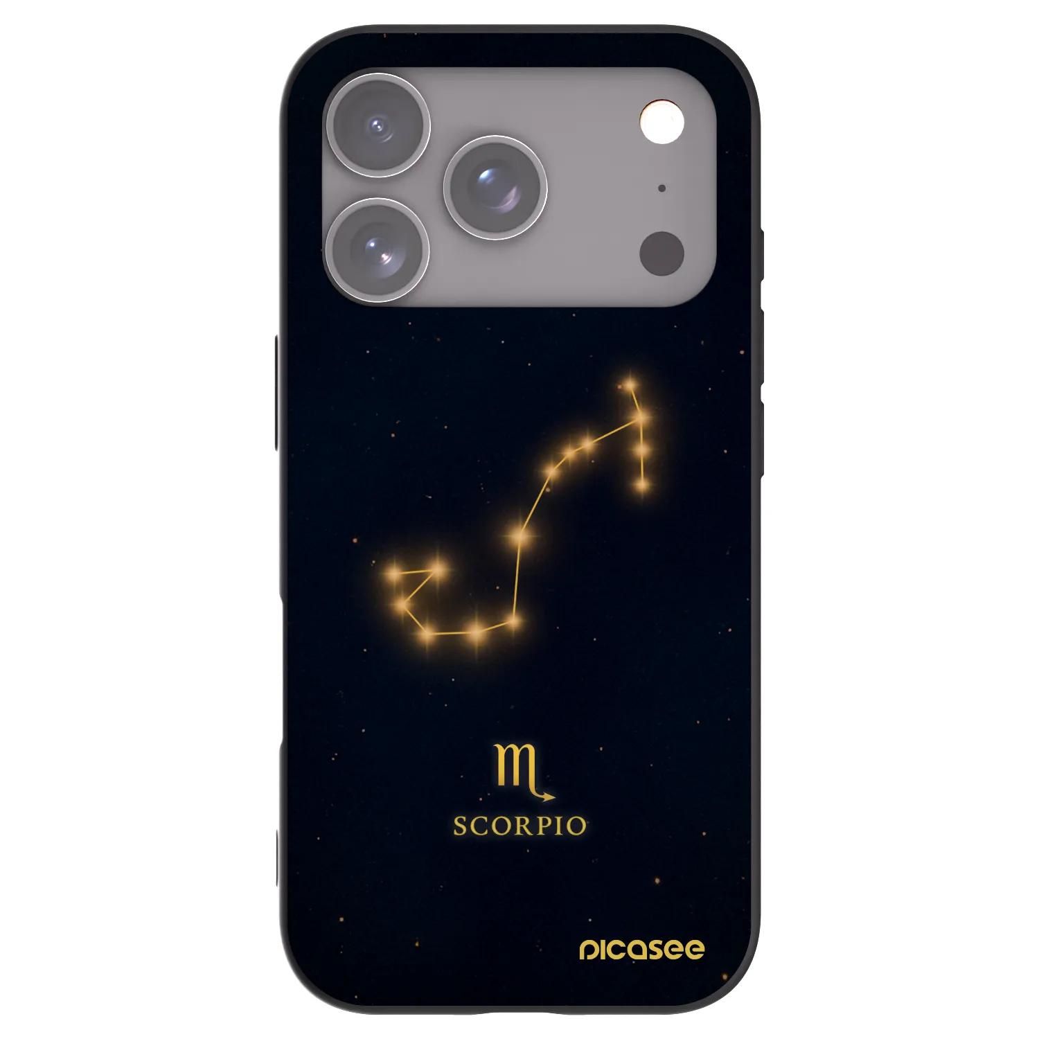 Picasee crna silikonska maskica za Apple iPhone 18 Pro - SCORPIO