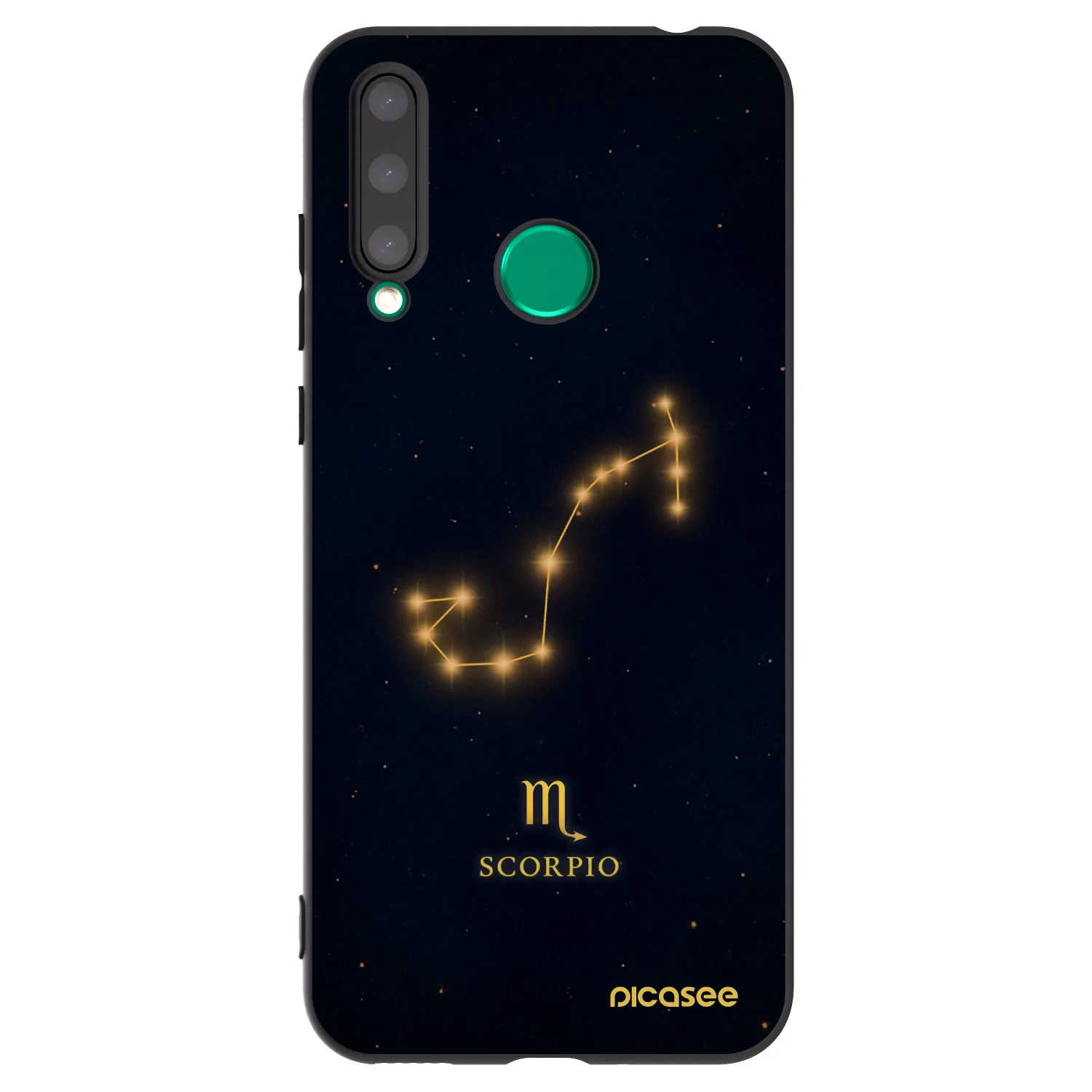 Picasee crna silikonska maskica za Honor 20 Lite - SCORPIO