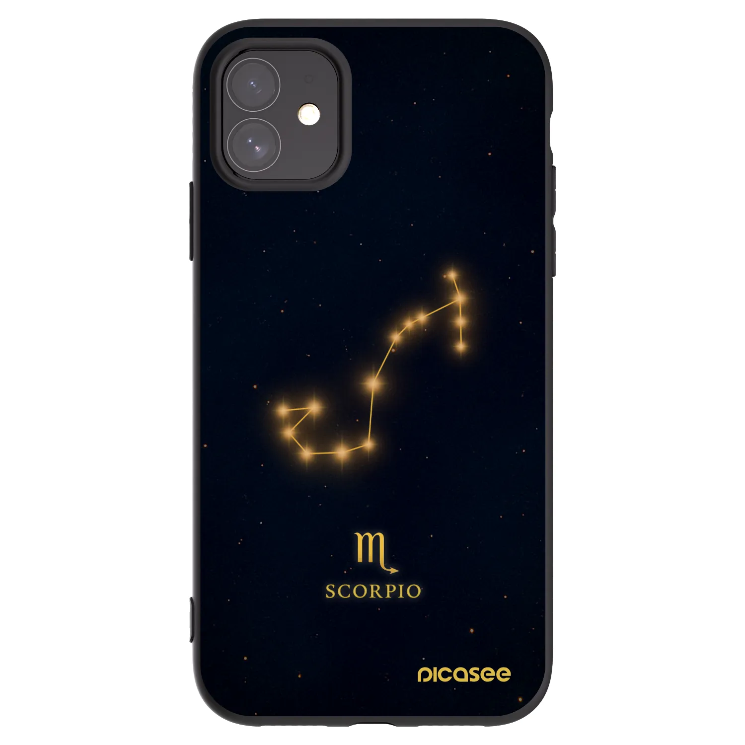 Picasee crna silikonska maskica za Apple iPhone 11 - SCORPIO