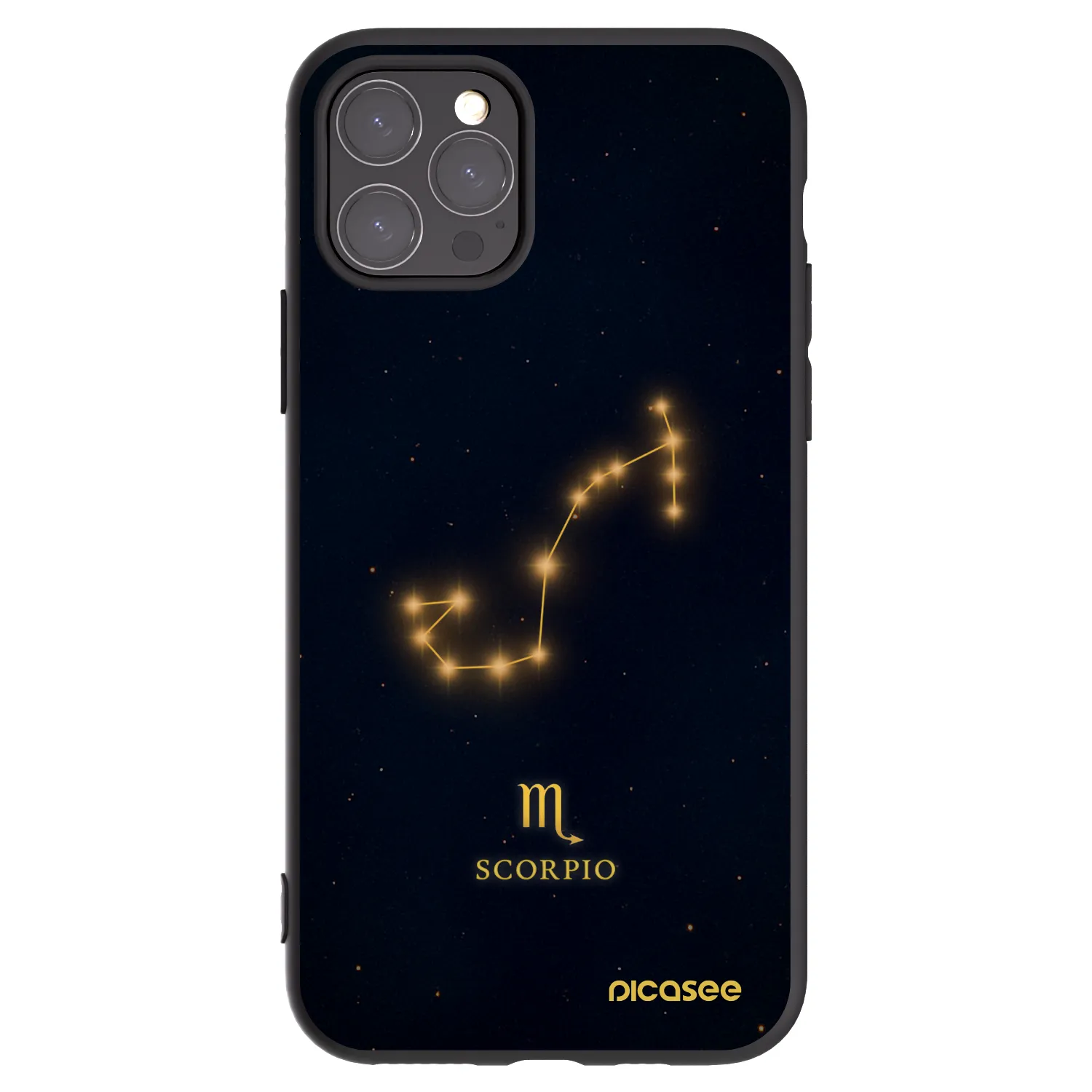 Picasee crna silikonska maskica za Apple iPhone 11 Pro - SCORPIO