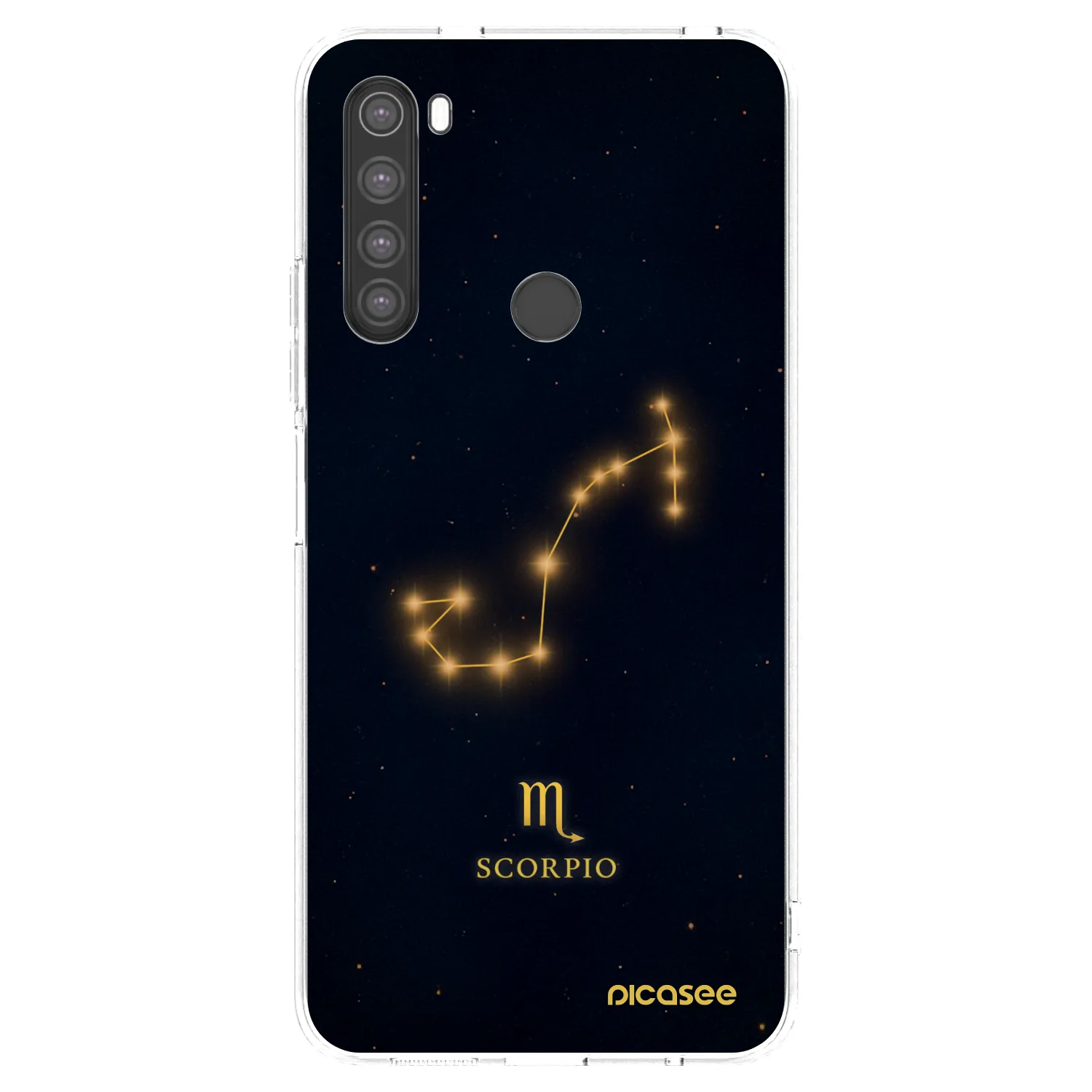 Picasee silikonska prozirna maskica za Xiaomi Redmi Note 8 - SCORPIO