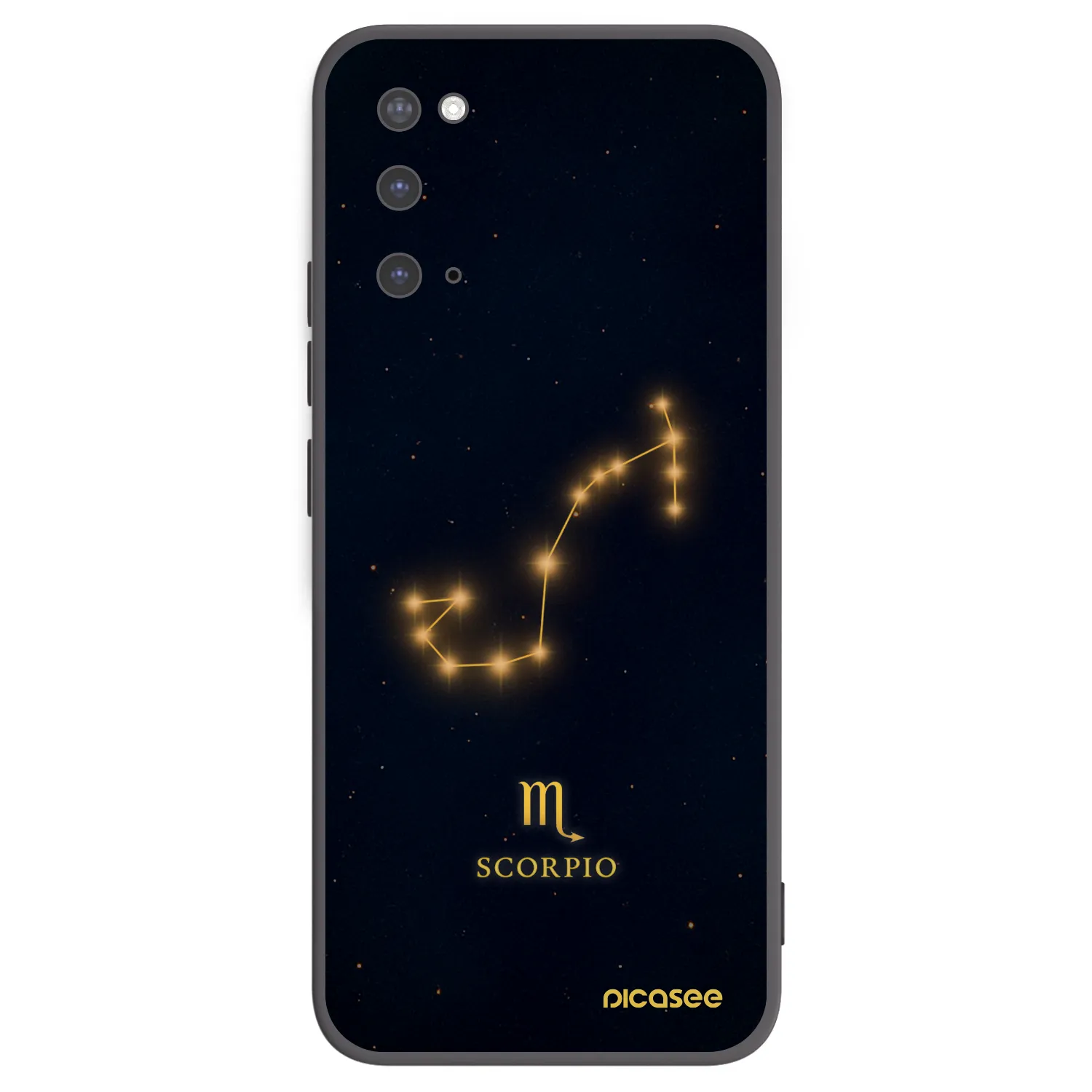 Picasee crna silikonska maskica za Samsung Galaxy S20 G980F - SCORPIO