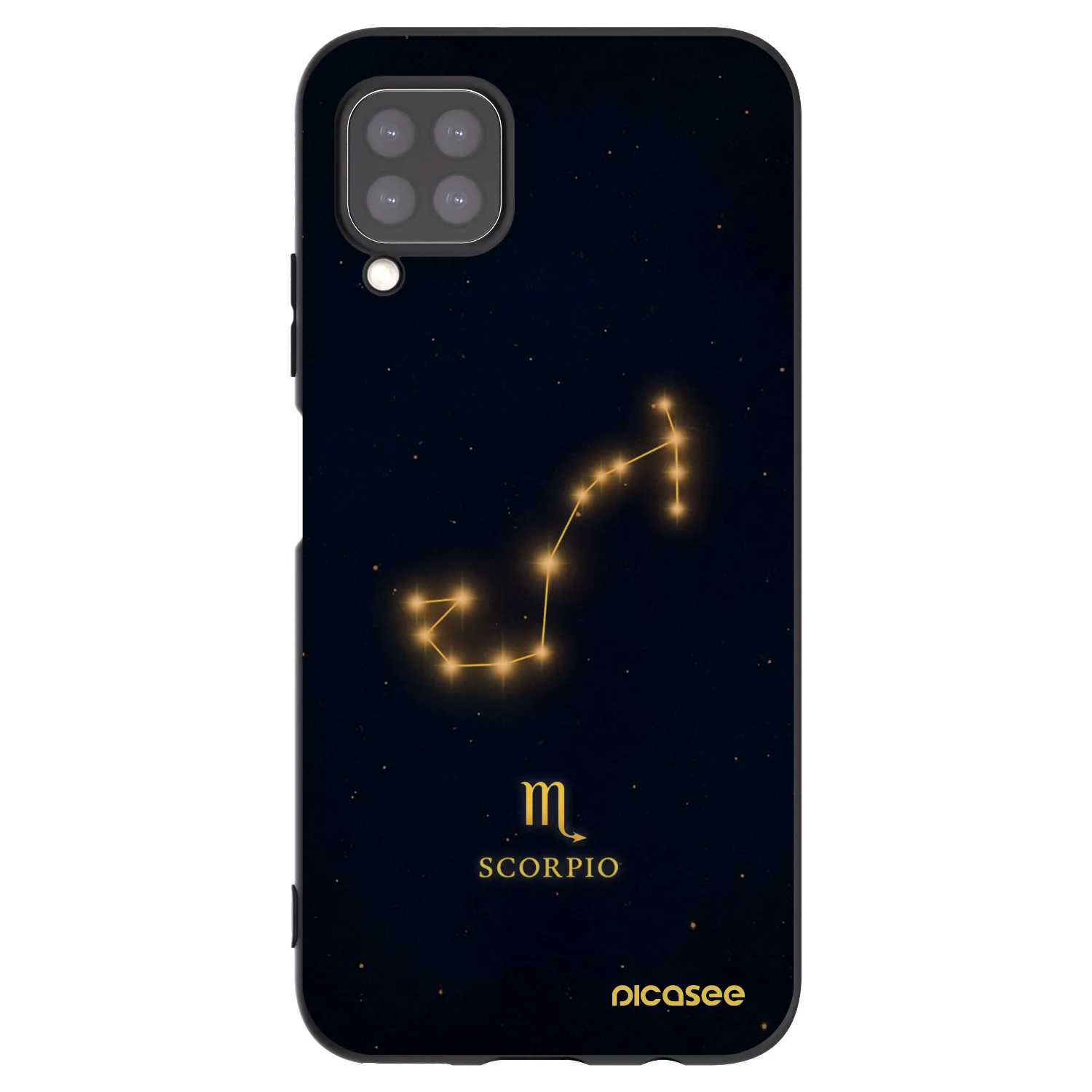 Picasee crna silikonska maskica za Huawei P40 Lite - SCORPIO