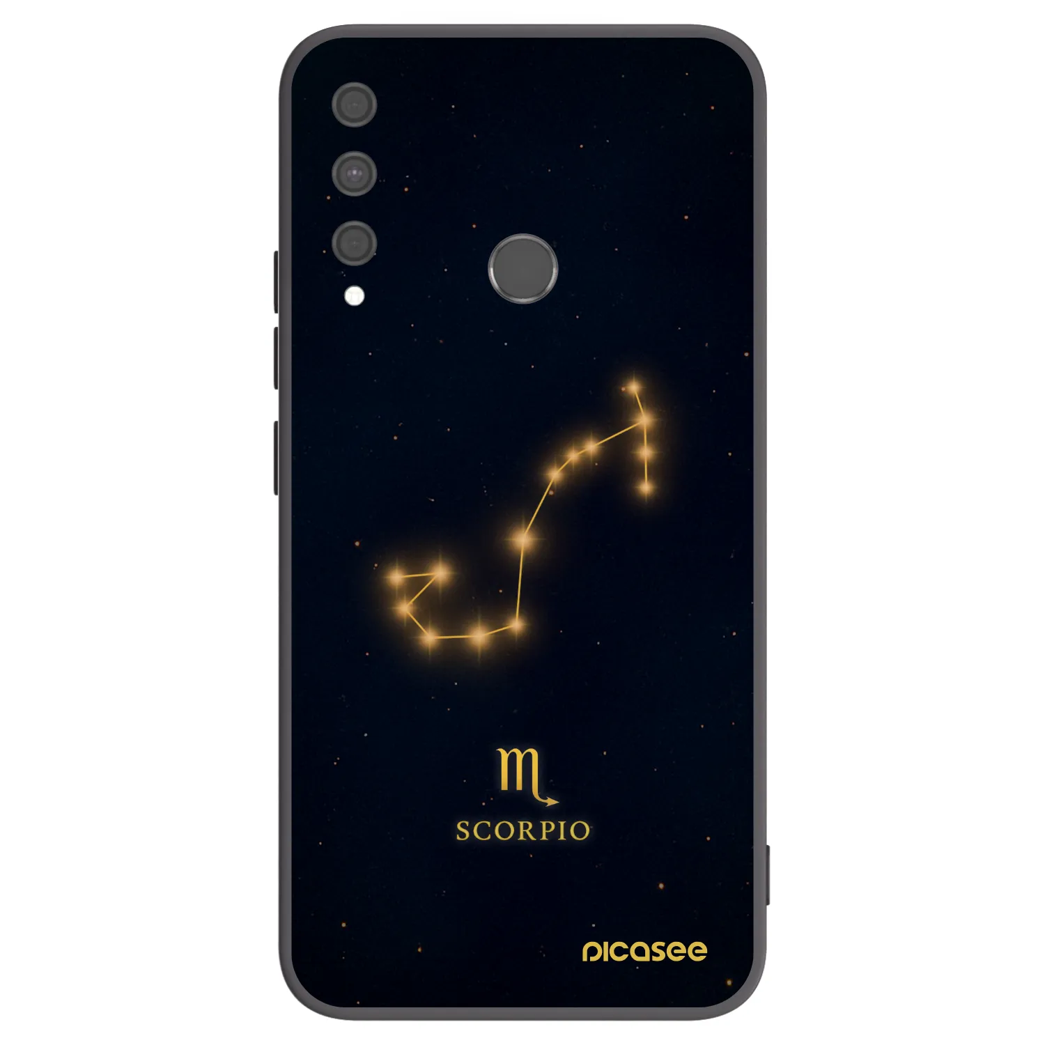 Picasee crna silikonska maskica za Huawei P40 Lite E - SCORPIO