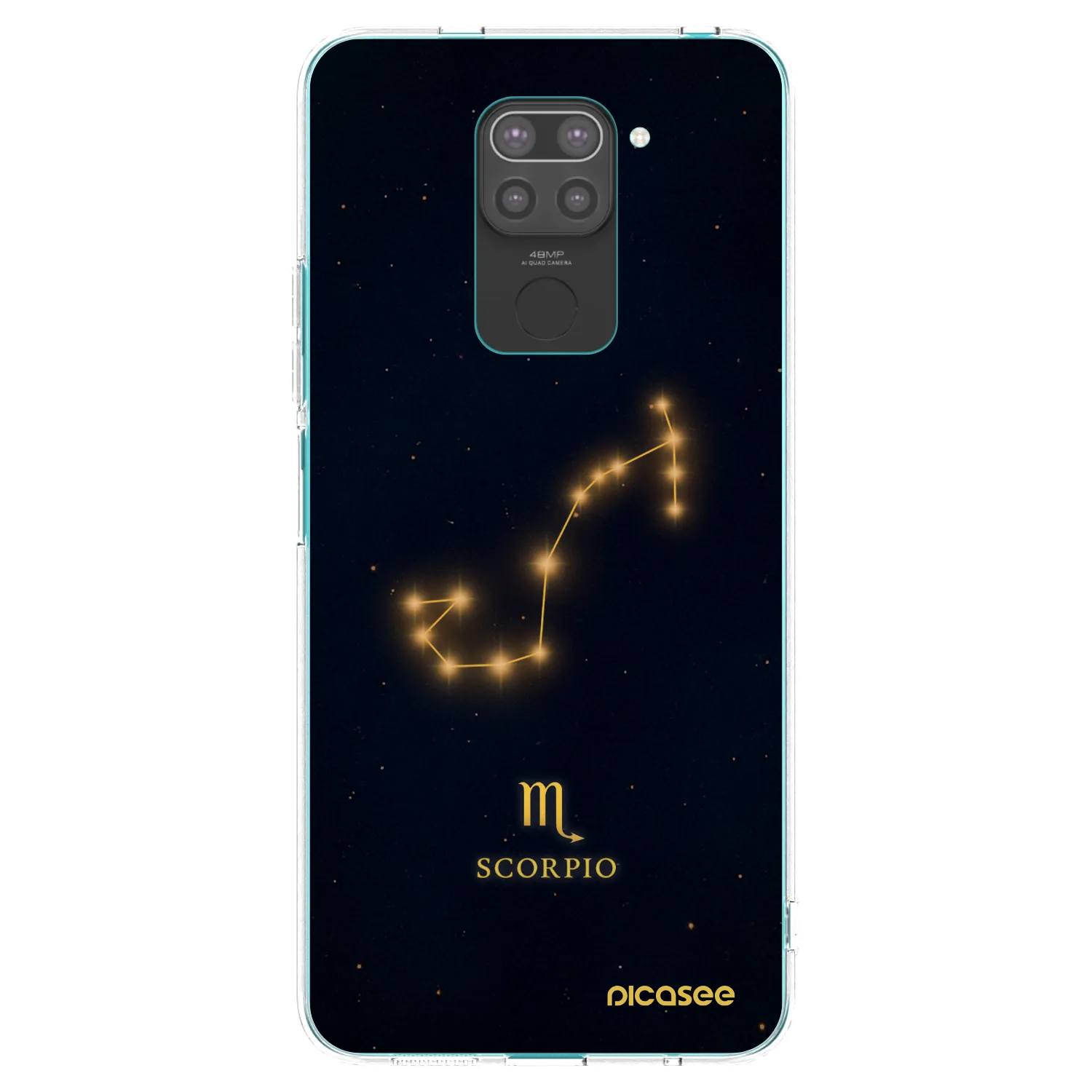 Picasee crna silikonska maskica za Xiaomi Redmi Note 9 - SCORPIO
