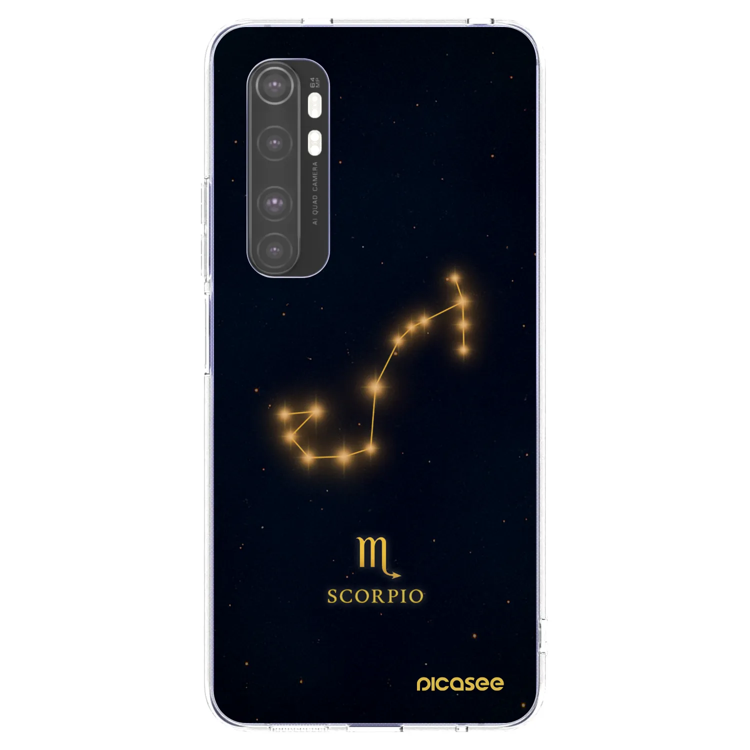 Picasee silikonska prozirna maskica za Xiaomi Mi Note 10 Lite - SCORPIO