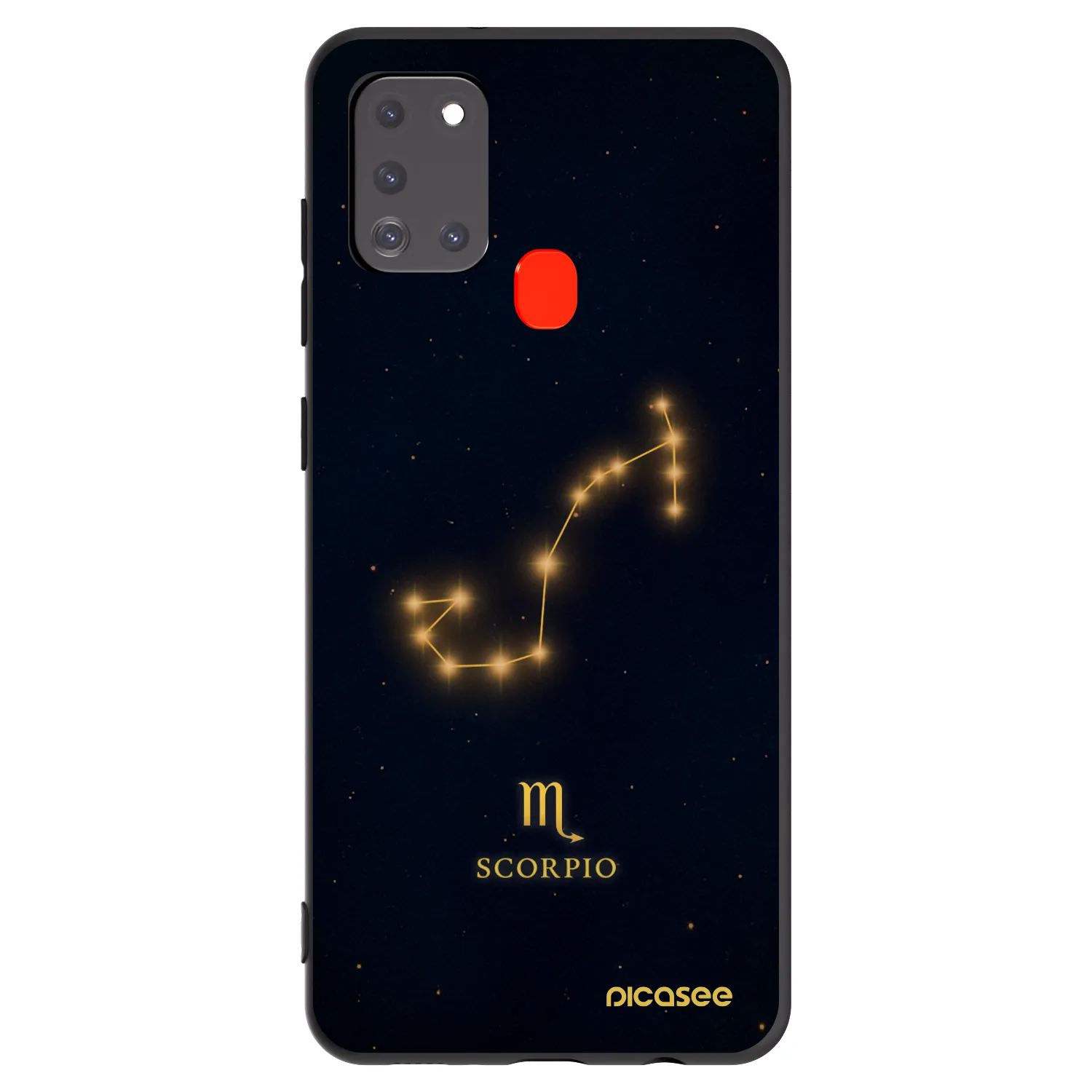 Picasee crna silikonska maskica za Samsung Galaxy A21s - SCORPIO