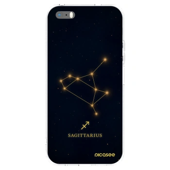 Picasee silikonska prozirna maskica za Apple iPhone 5/5S/SE - SAGITTARIUS