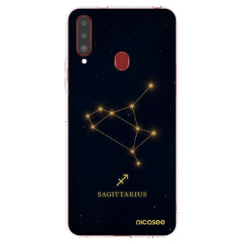 Picasee silikonska prozirna maskica za Samsung Galaxy A20s - SAGITTARIUS