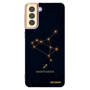 Picasee silikonska prozirna maskica za Samsung Galaxy S21+ 5G G996F - SAGITTARIUS